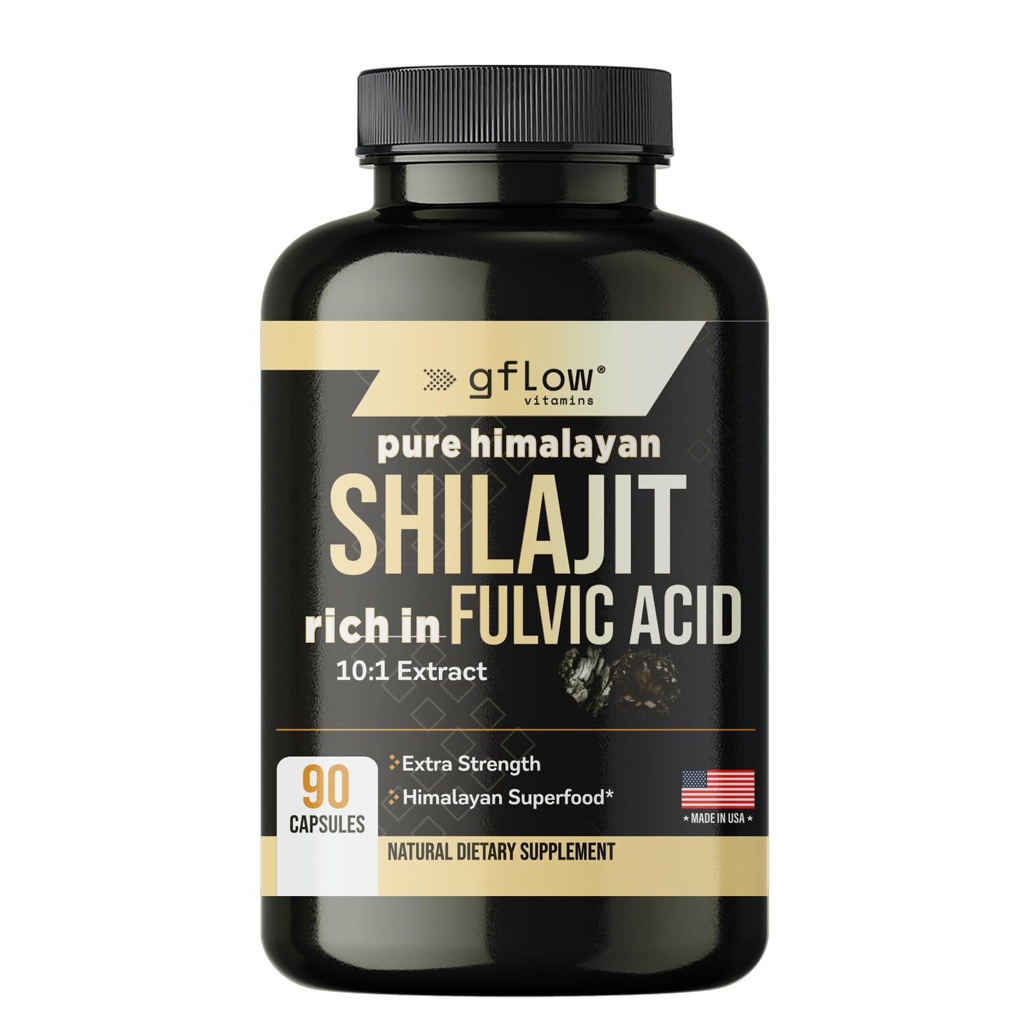 gflow vitamins Shilajit Capsule 90 Count