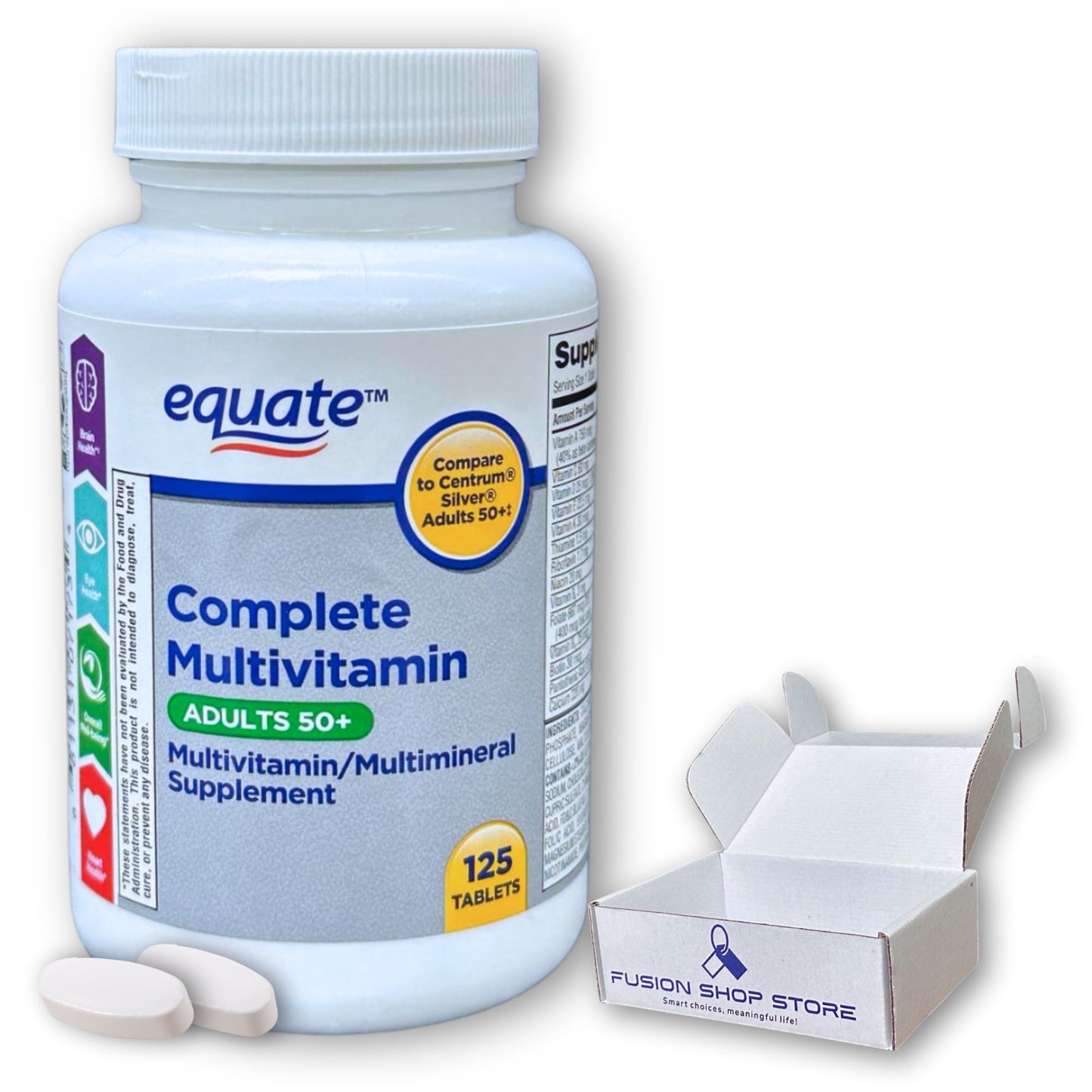 FUSION SHOP STORE Multivitamin/Multimineral Supplement, 100 Tablets