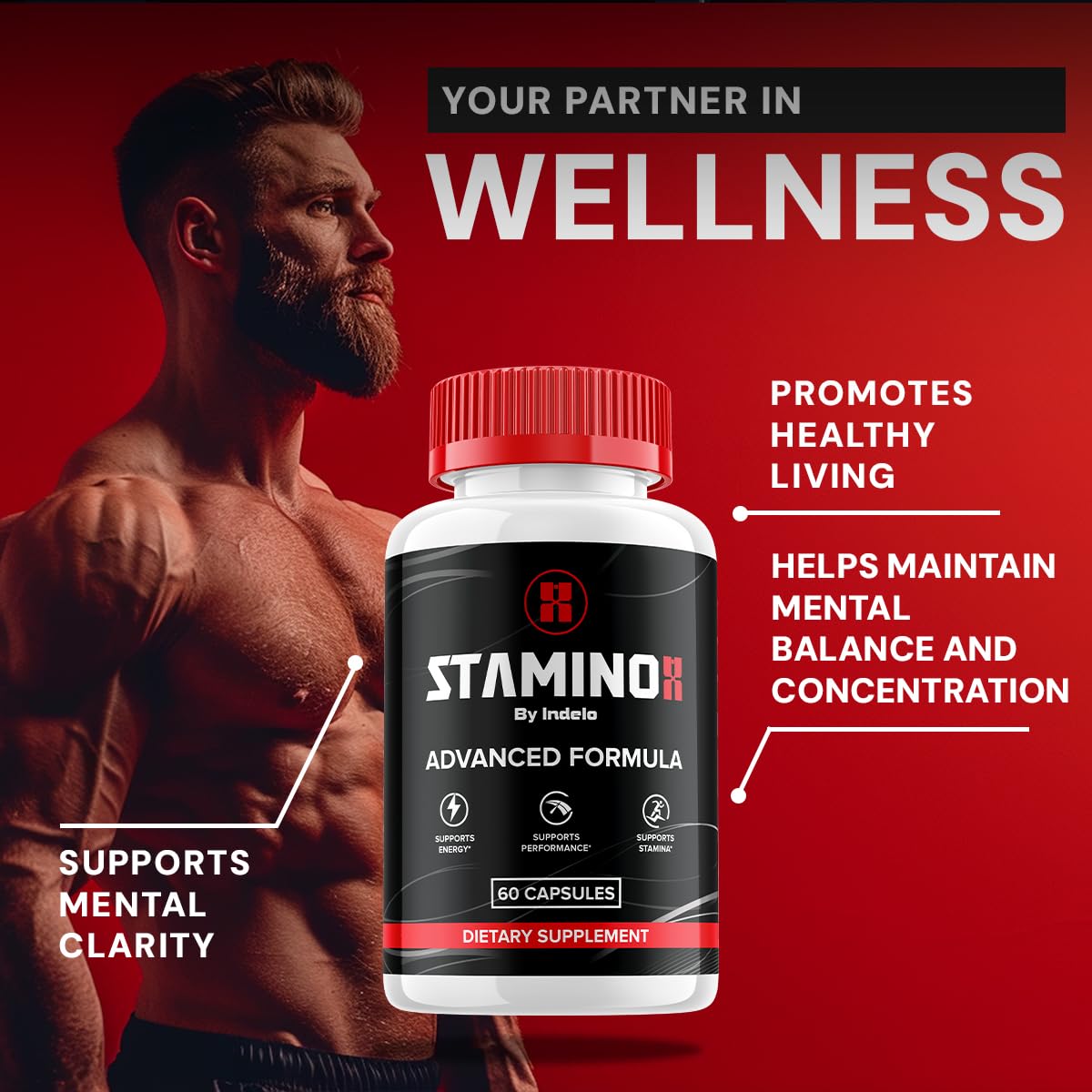 Indelo Stamino Advanced Formula Supplement Capsule 180 Capsules