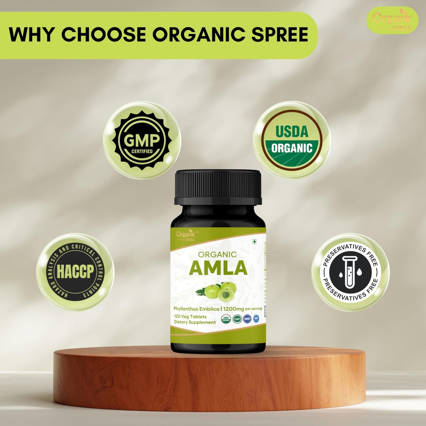 ORGANIC SPREE Amla Tablets 240 Tablets