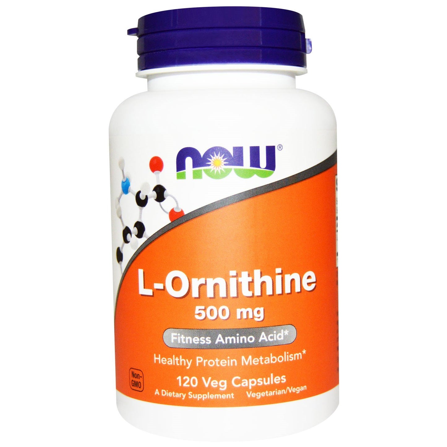 NOW Foods L-Ornithine 500 mg Capsule, 120