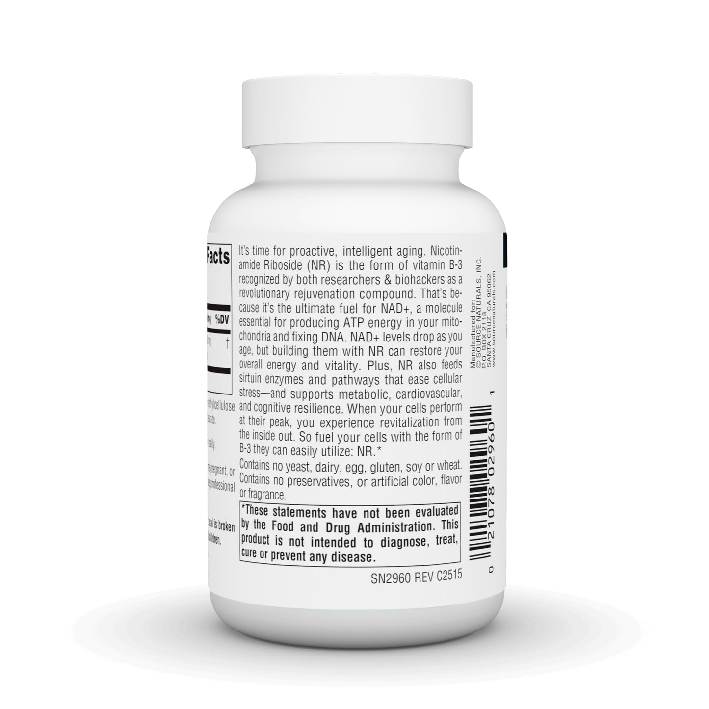 Source Naturals Nicotinamide Riboside NR 300 mg Capsules 60