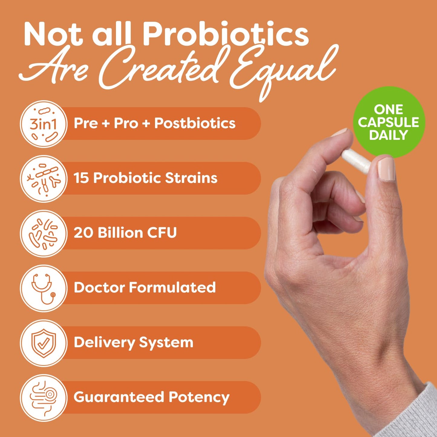 Probulin Total Care Probiotic Supplement Capsule 90 Count