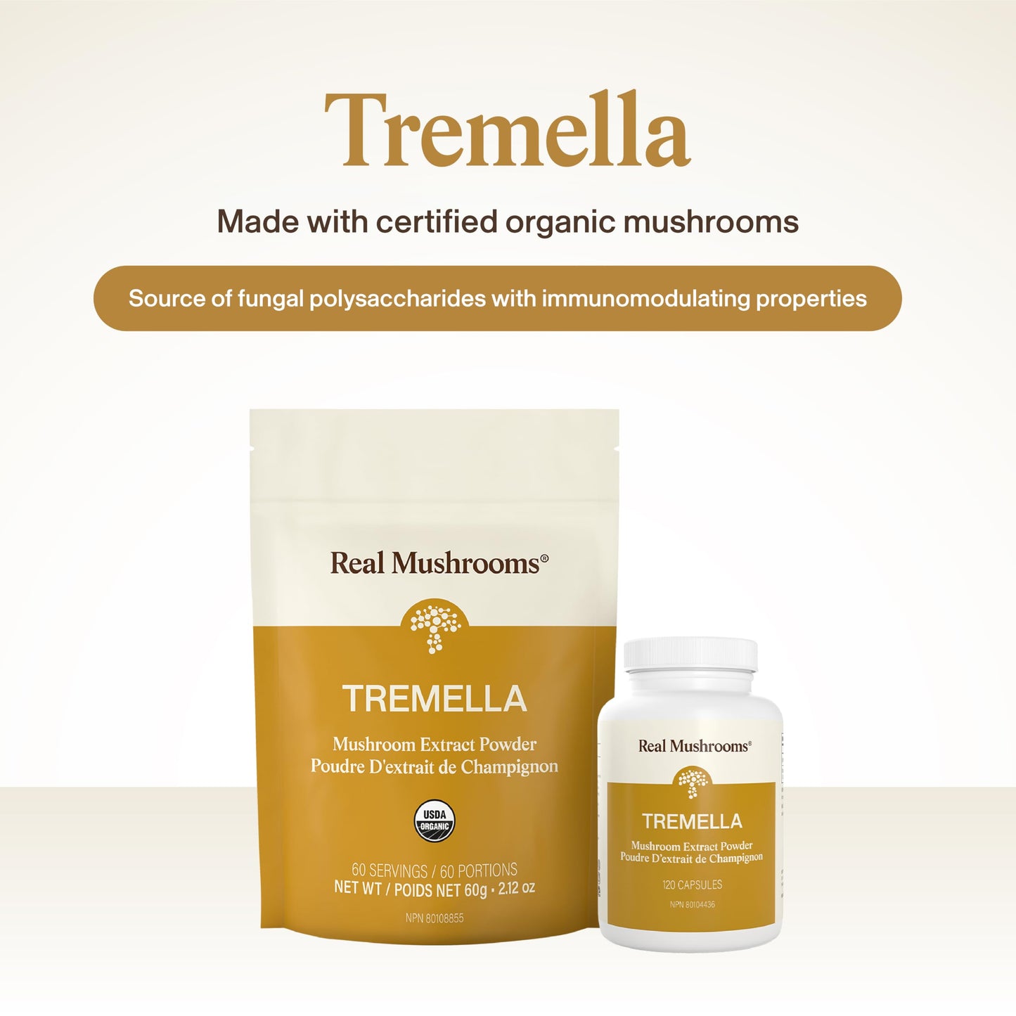 Real Mushrooms Tremella Mushroom Powder 2.12 Ounce