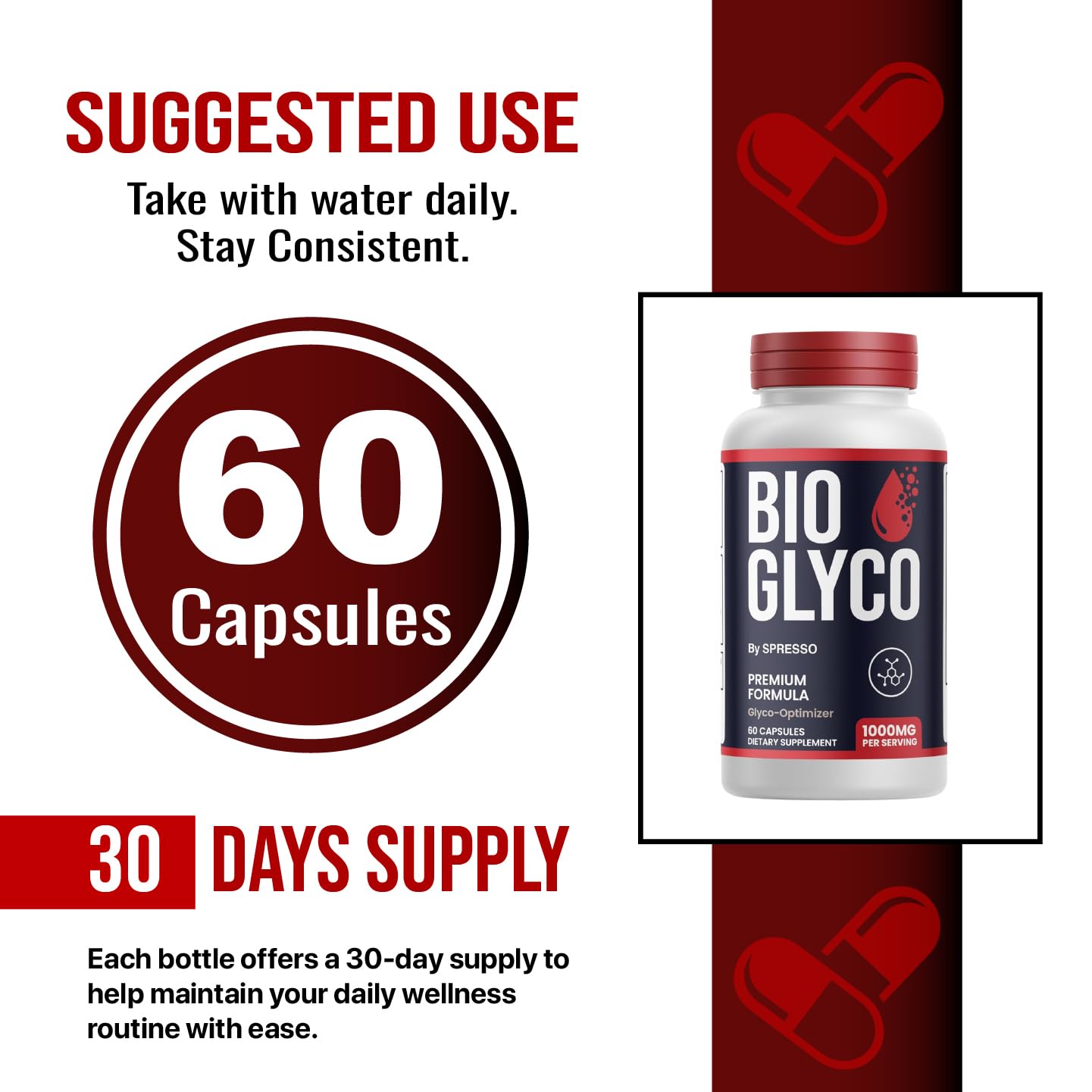 SPRESSO Bio Glyco Capsules, 60 Capsules