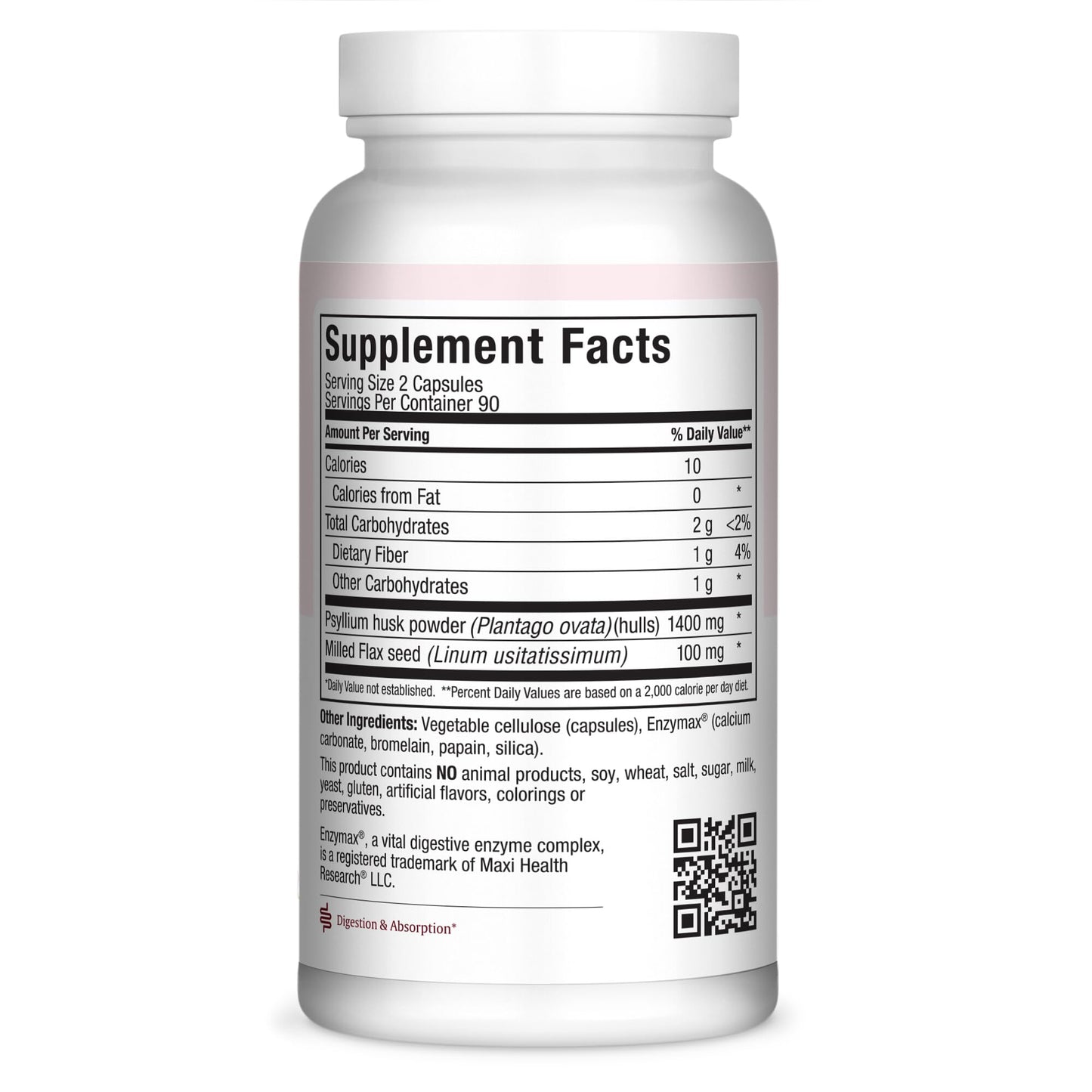 Maxi Health Fibermax Supreme Psyllium Husk Capsules 180 Count