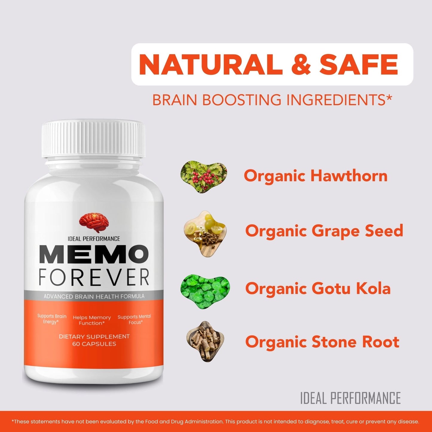 IDEAL PERFORMANCE Memo Forever Capsules, 120 Capsules