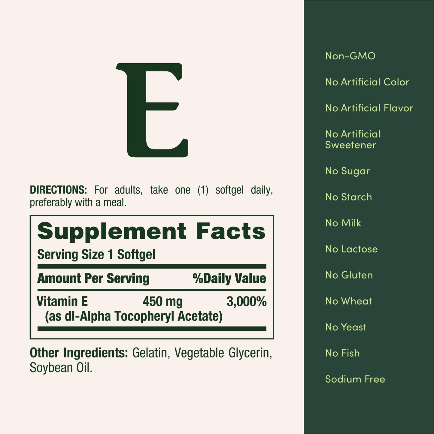 Nature's Bounty Vitamin E 1000 IU Softgels, 60 Softgels