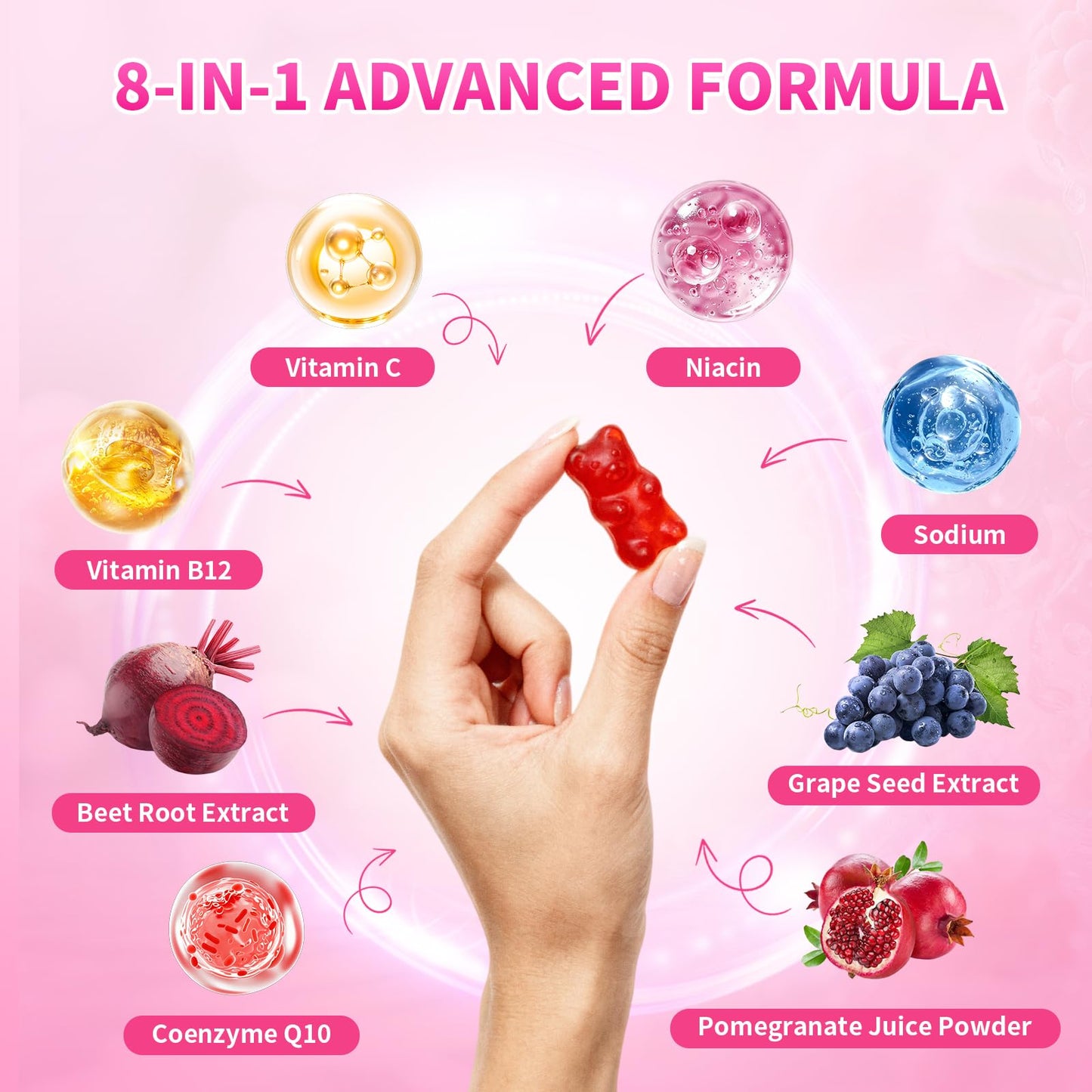 XIAAN Beet Root Gummies Gummy 120 Count