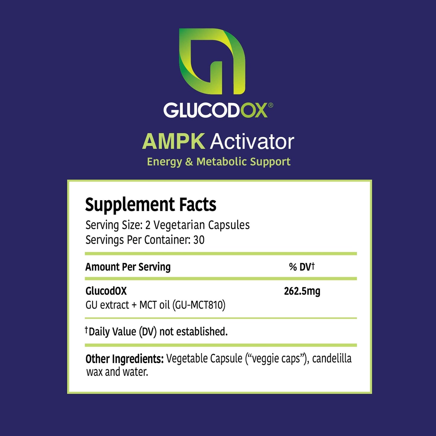 GlucodOX AMPK Activator Supplement Capsule, 60 Capsules