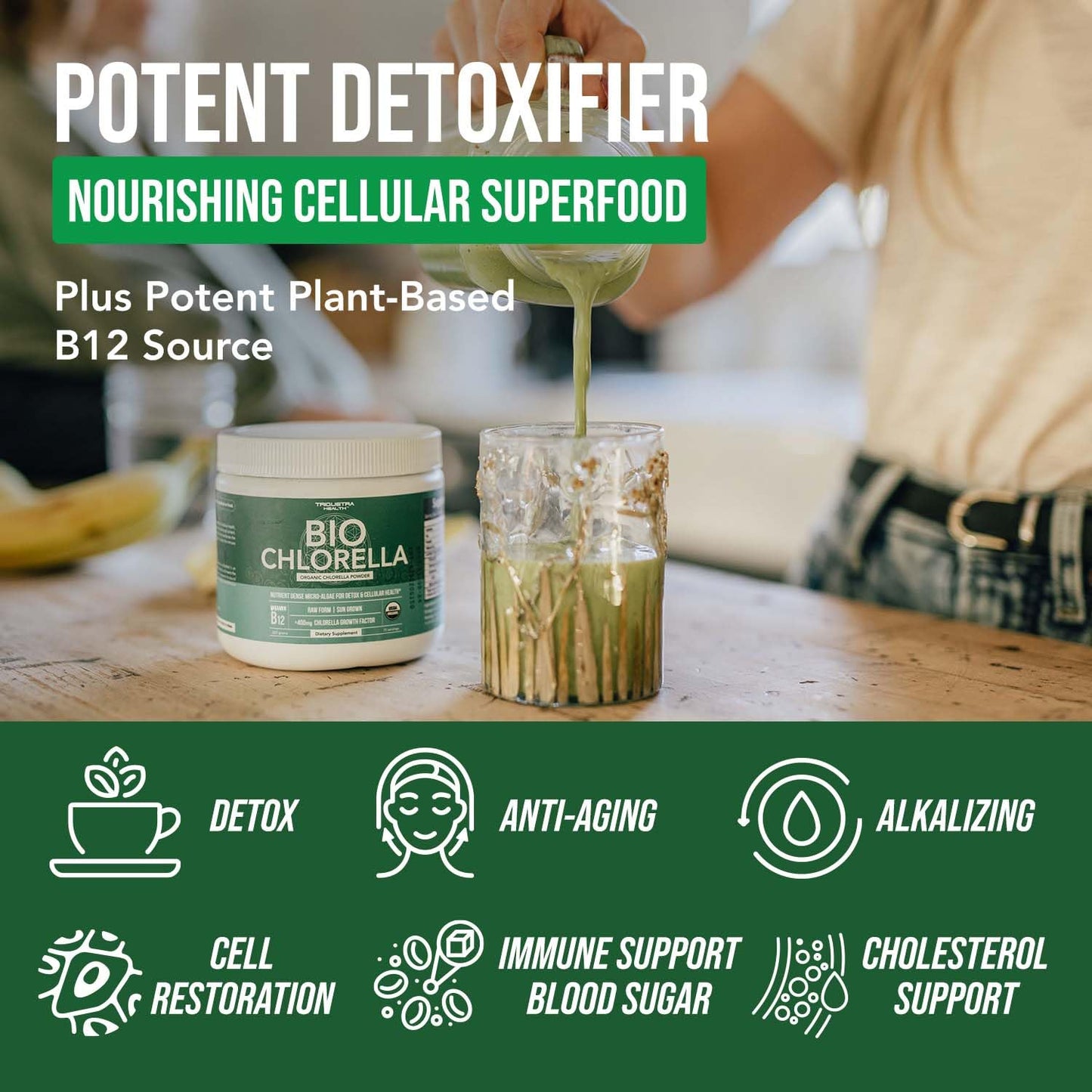 Triquetra Health Organic Chlorella Powder 7.94 oz