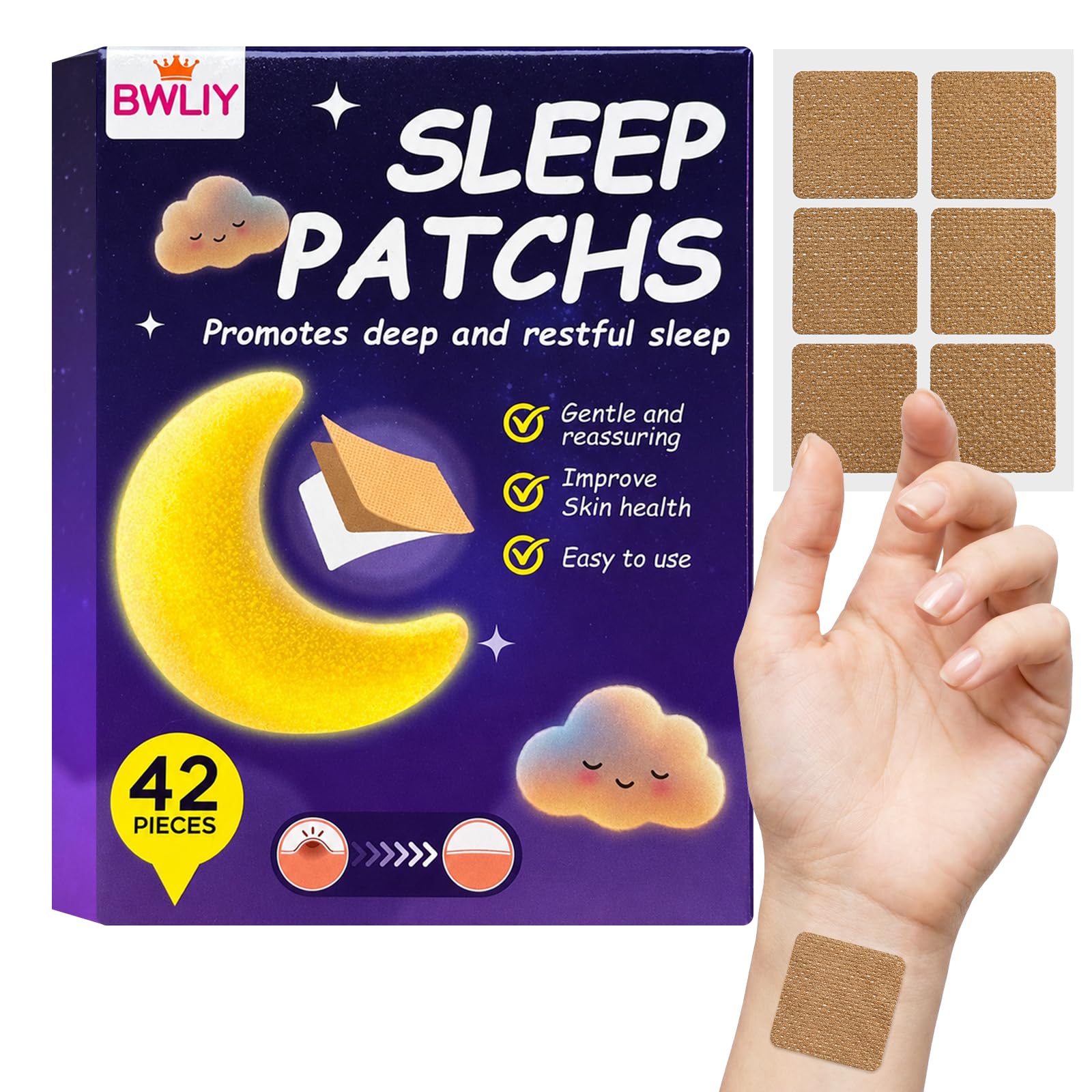 BWLIY Sleep Patches for Adults Tablets 42
