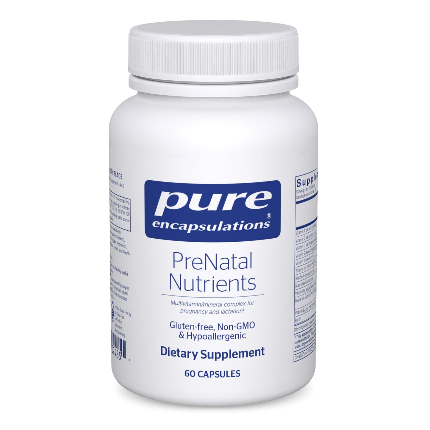Pure Encapsulations PreNatal Nutrients for Pregnancy & Lactation Capsule, 60 Capsules