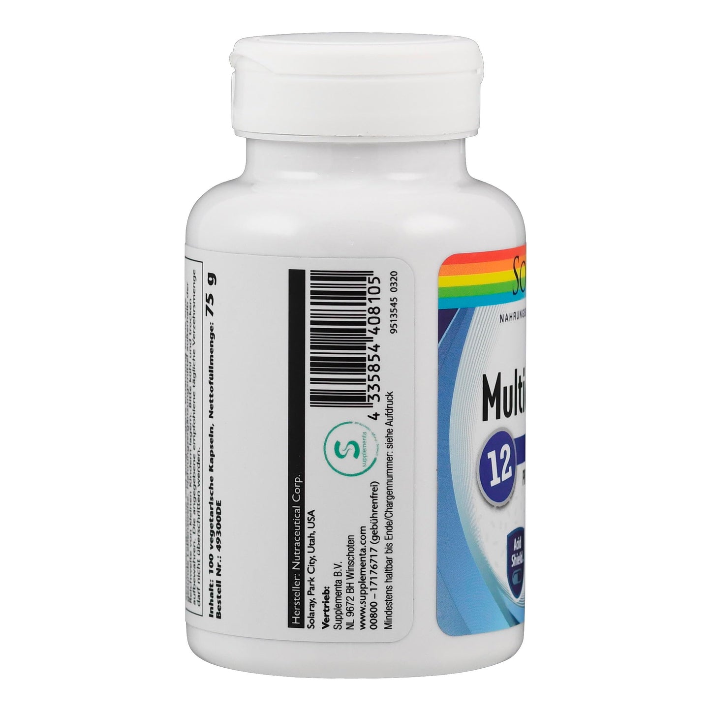 Solaray Multidophilus 12 VegCap, 100 Count