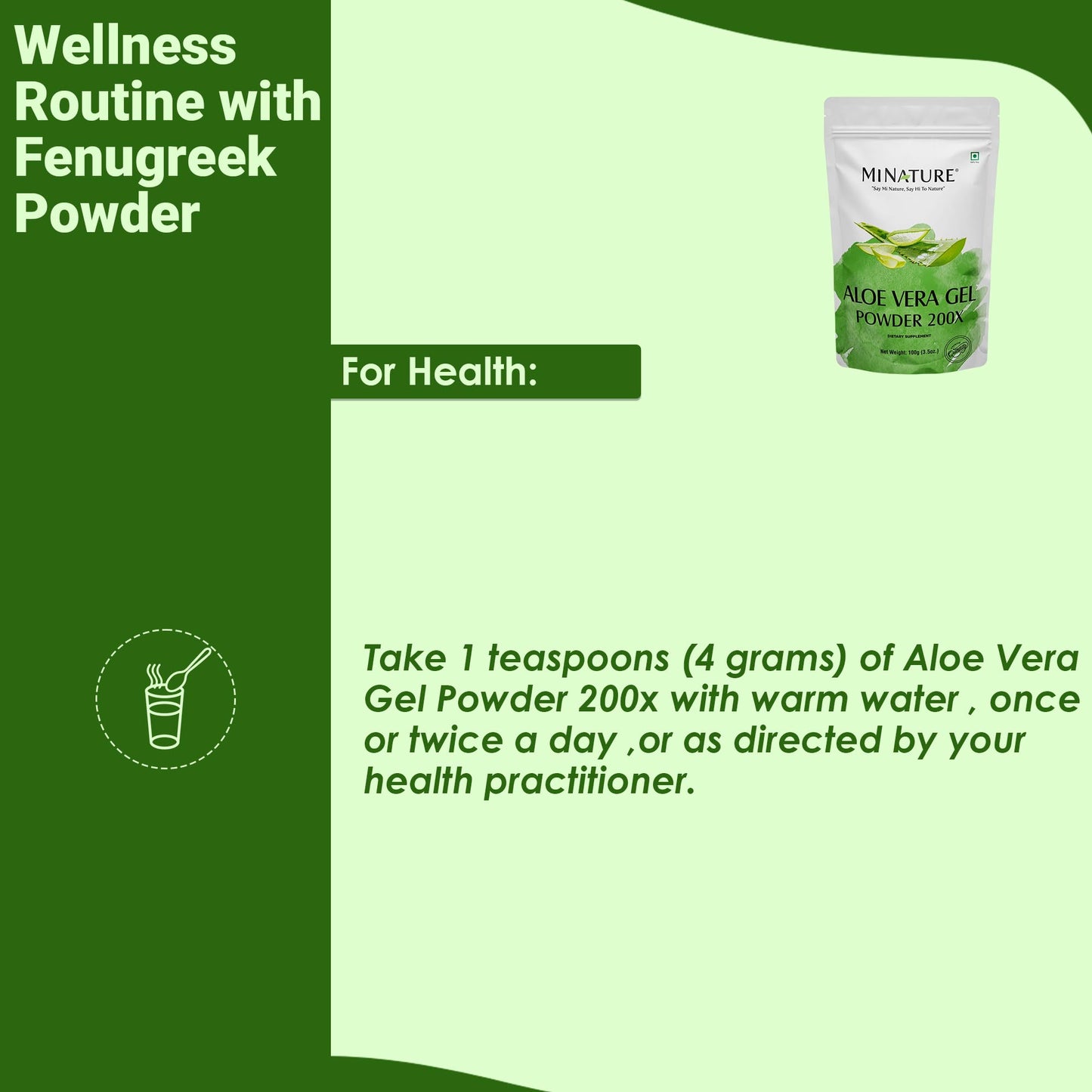 Minature Aloe Vera Gel Powder 200x 3.53 oz