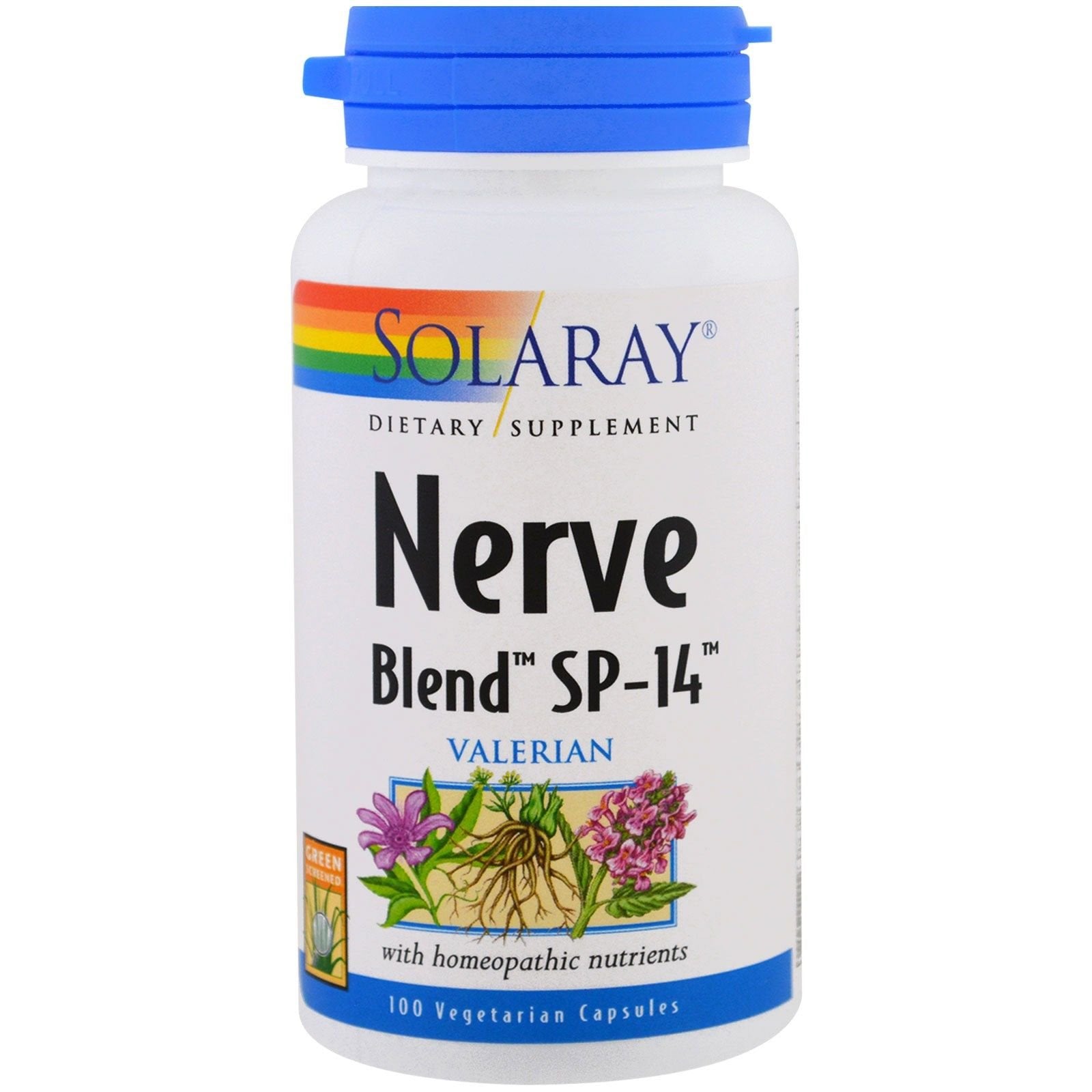 Solaray Nerve Blend SP-14 Capsules, 100 VegCaps