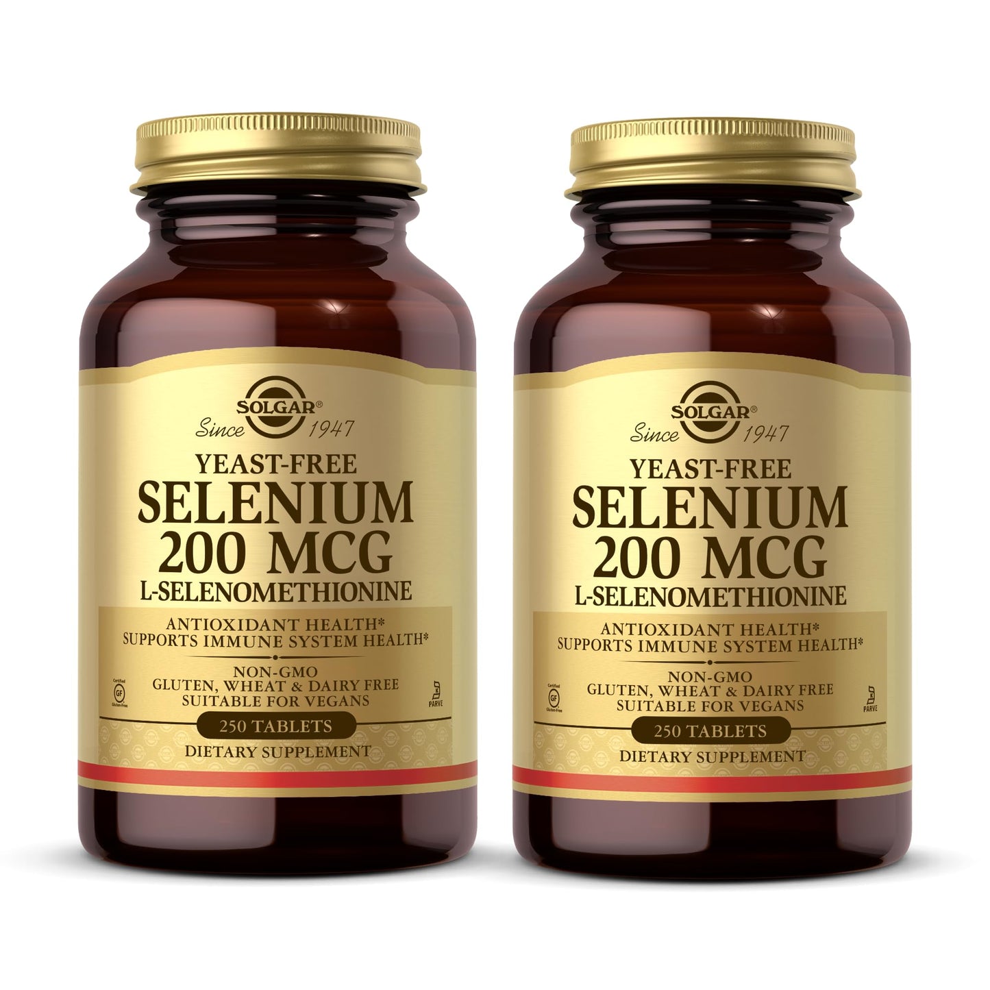 Solgar Yeast-Free Selenium 200 mcg Tablets, 500 Total Servings