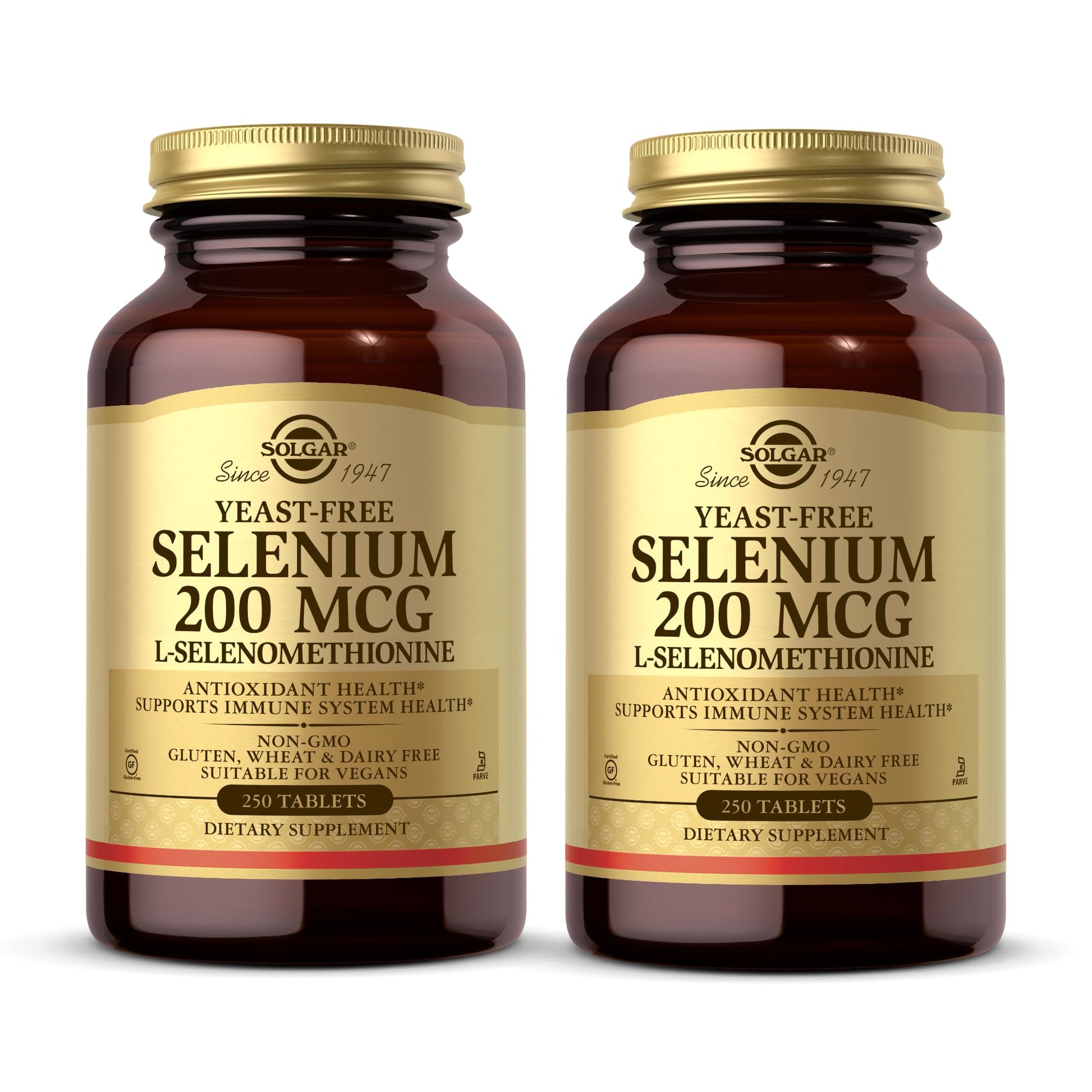 Solgar Yeast-Free Selenium 200 mcg Tablets, 500 Total Servings