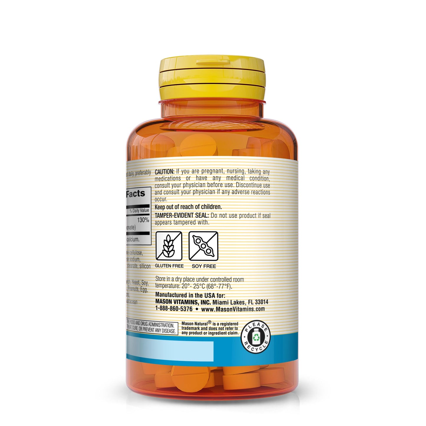 Mason Natural Zinc 100mg Tablets, 100 Count