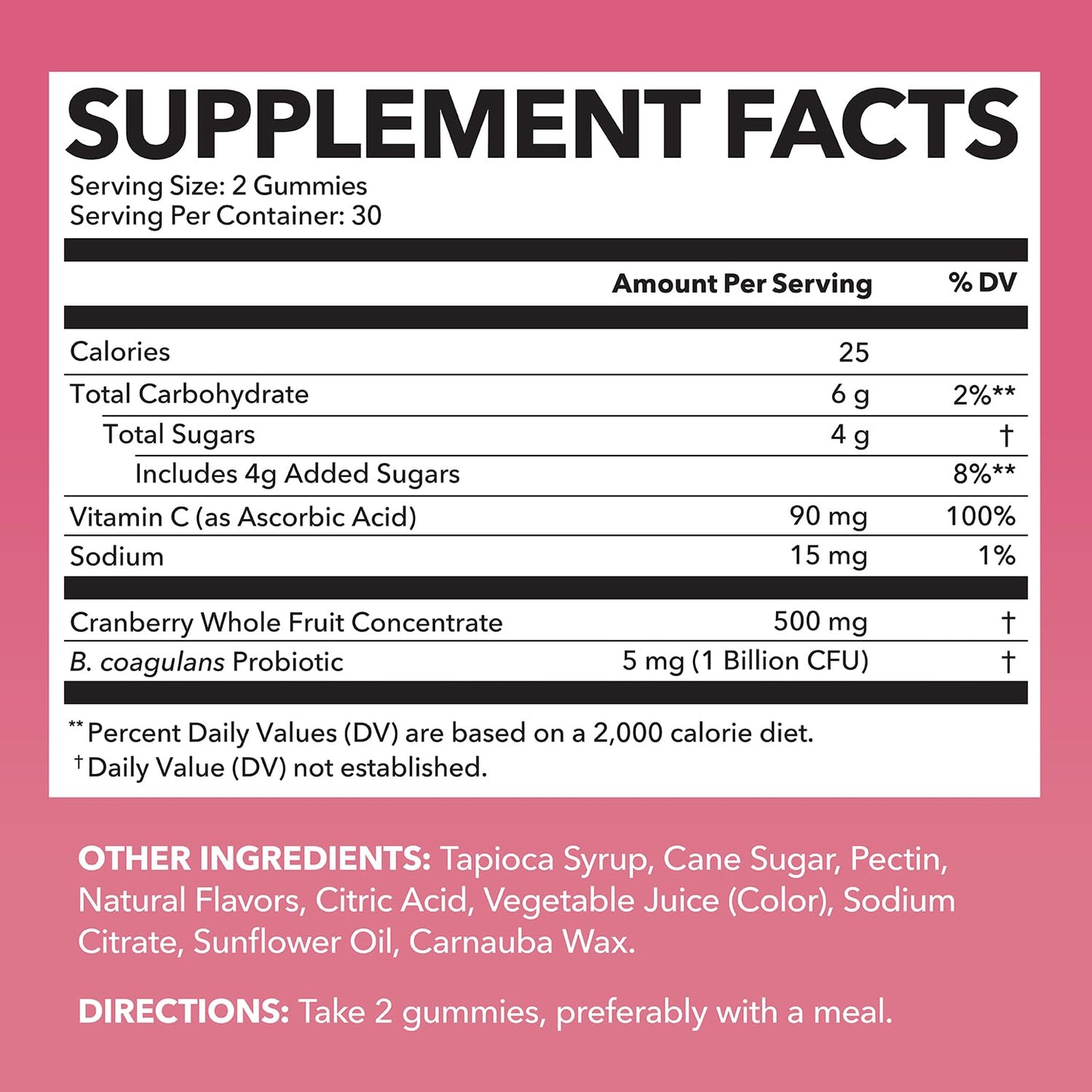 HAVASU NUTRITION Probiotic Cranberry Gummies for Women & Saw Palmetto Hair Complex 120 Count