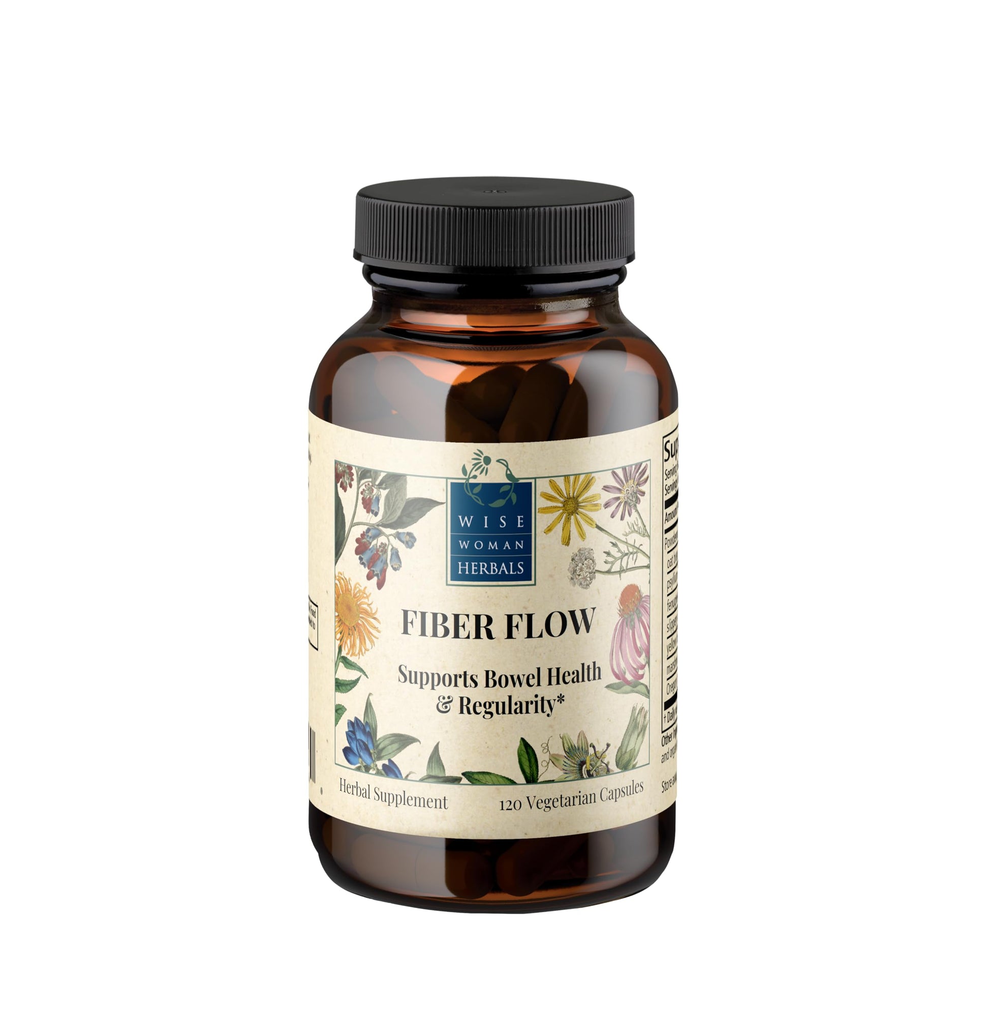 Wise Woman Herbals Fiber Flow Capsules 120 Count