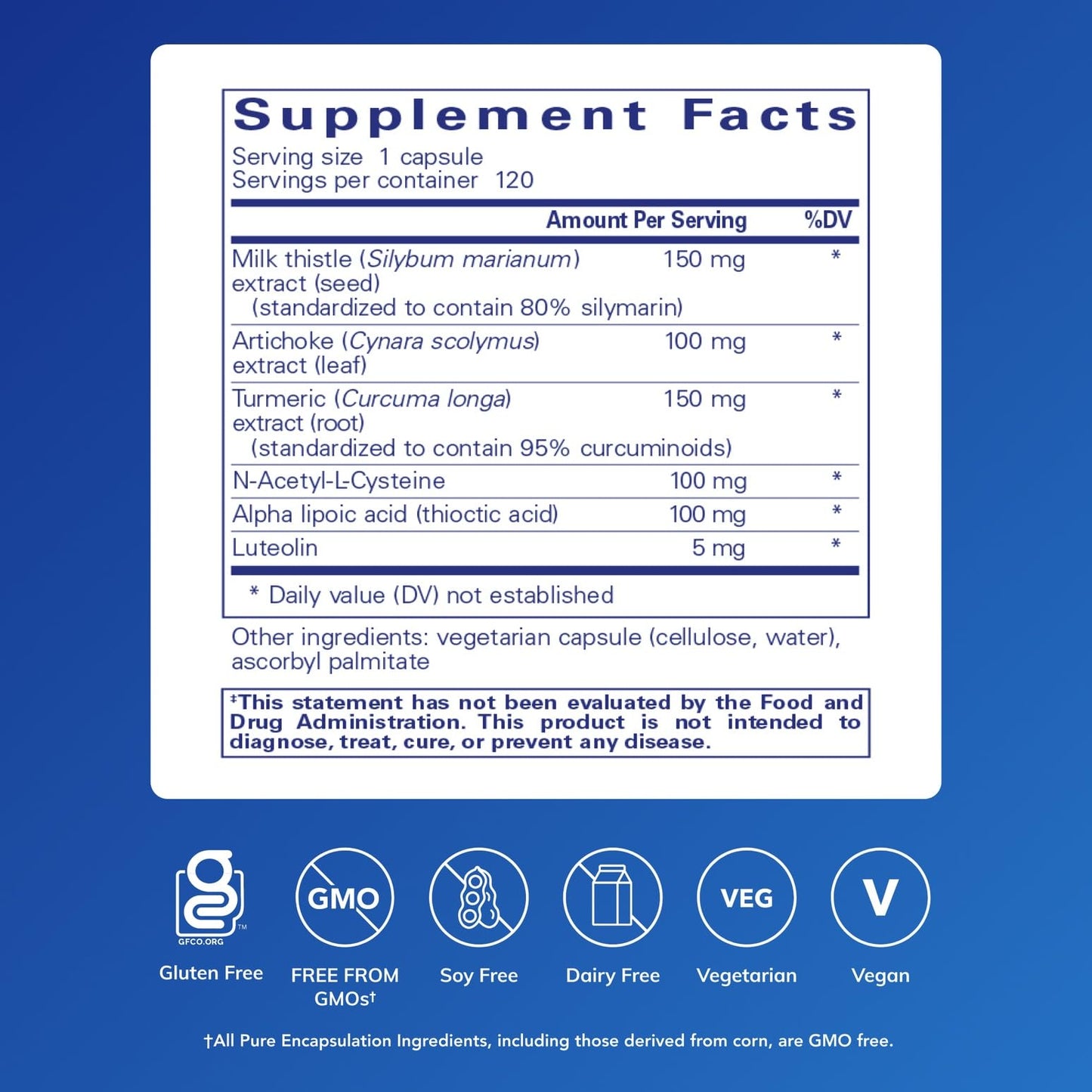 Pure Encapsulations LVR Formula 120 Capsules