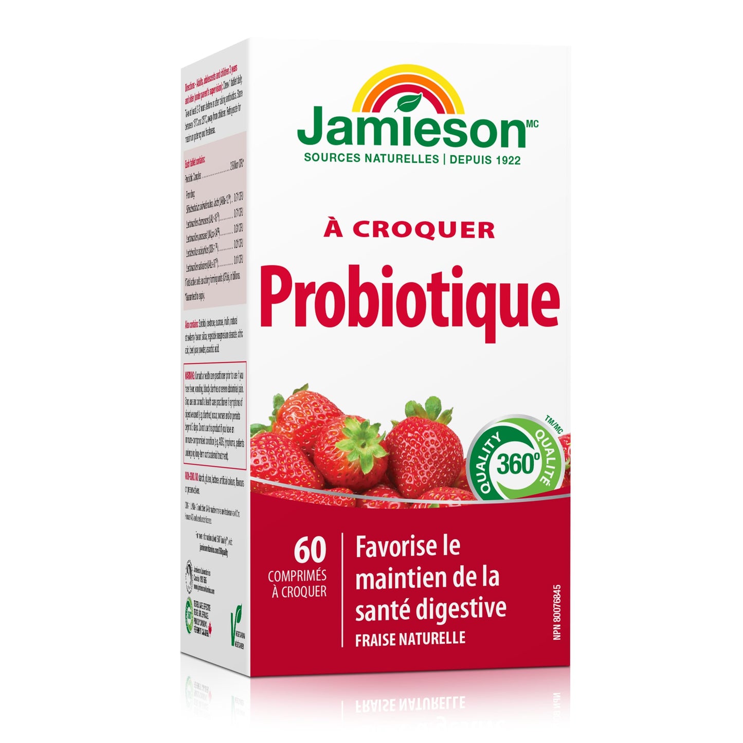 Jamieson Laboratories Probiotic Chewable Strawberry Flavour Tablet 60 Tablets