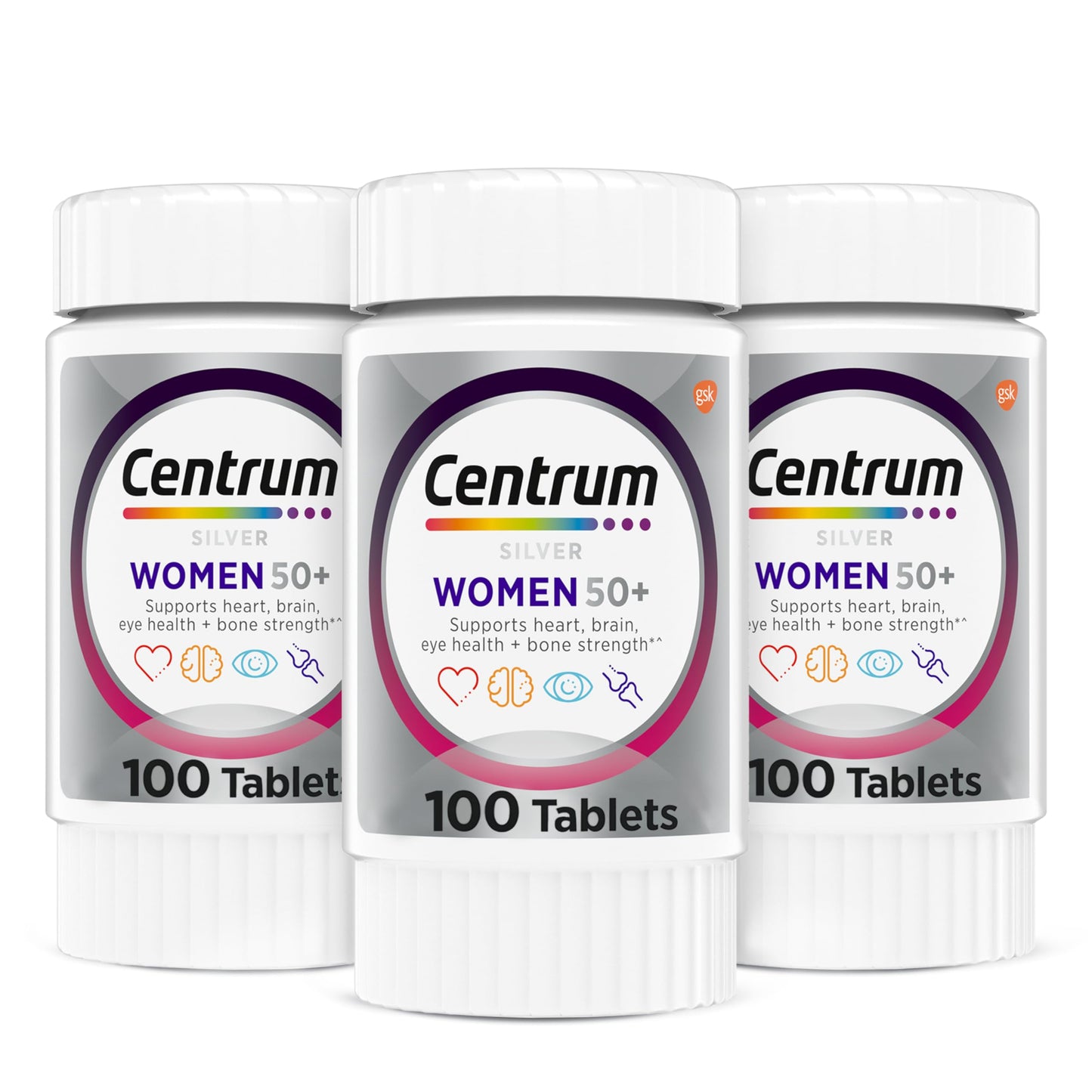 Centrum Silver Women's Multivitamin for Women 50+ Tablets, 300 Count