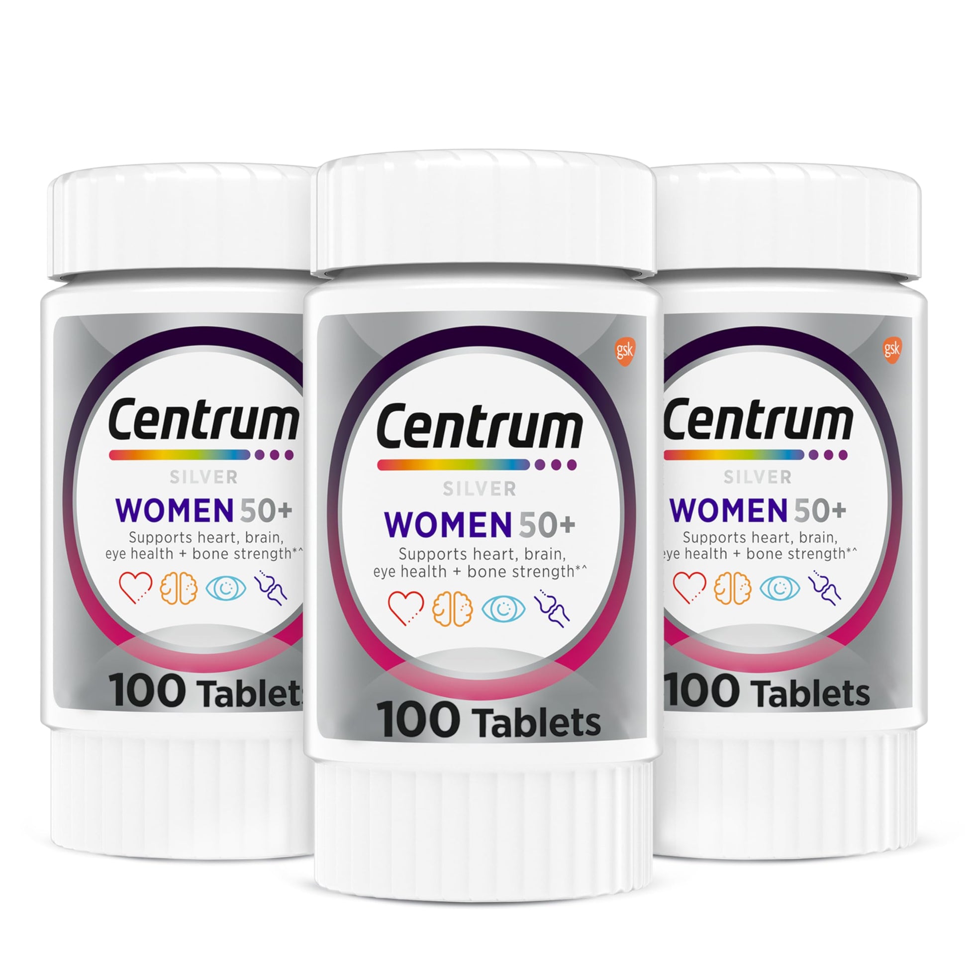Centrum Silver Women's Multivitamin for Women 50+ Tablets, 300 Count