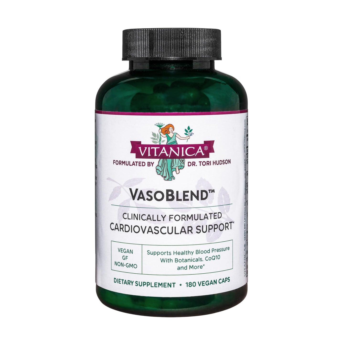 Vitanica VasoBlend Heart Health Supplement, 180 Capsules