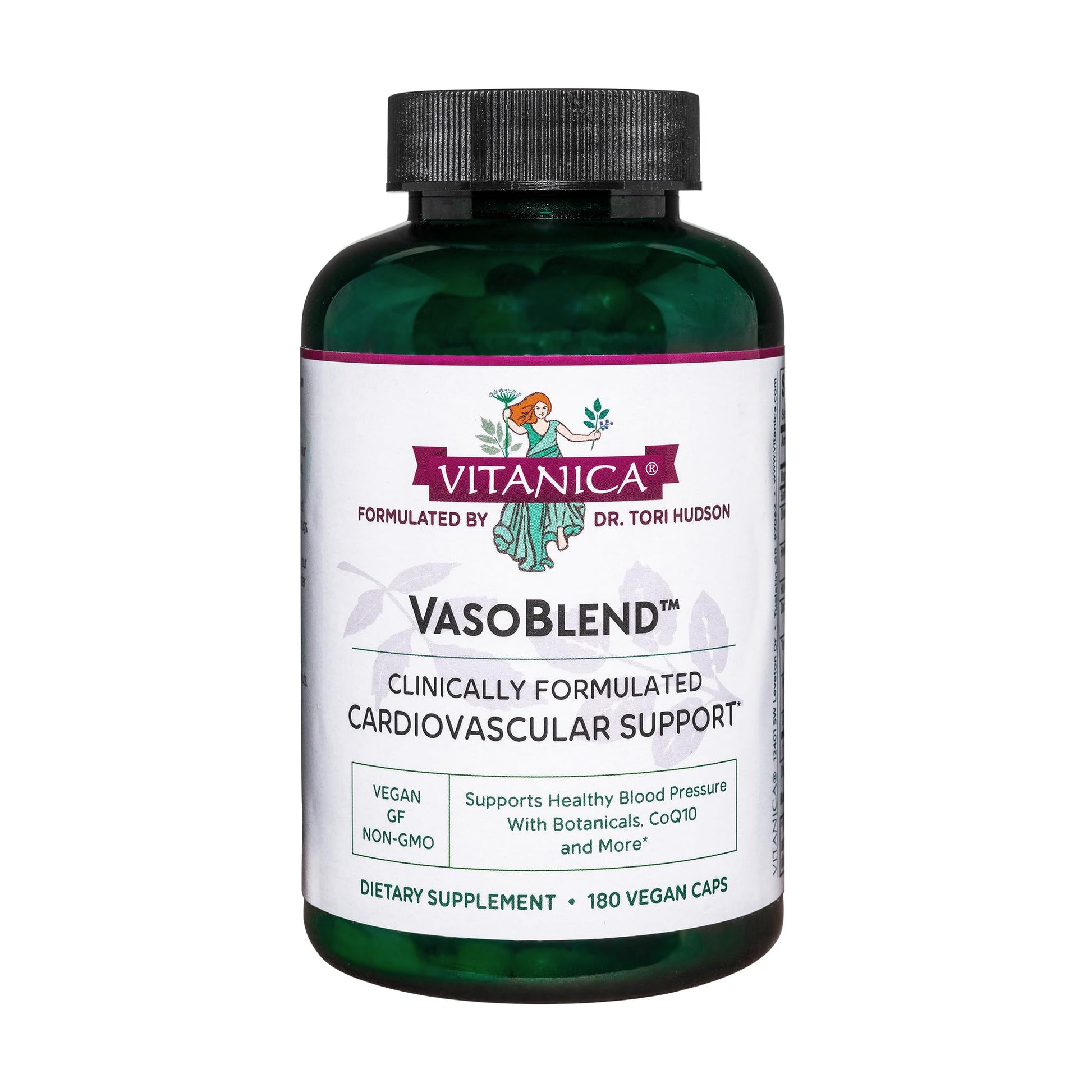 Vitanica VasoBlend Heart Health Supplement, 180 Capsules