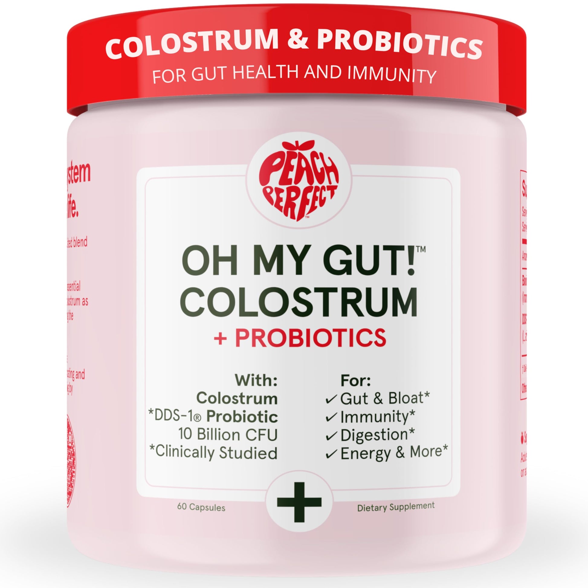 Peach Perfect Colostru Premium Capsules, 120 Count