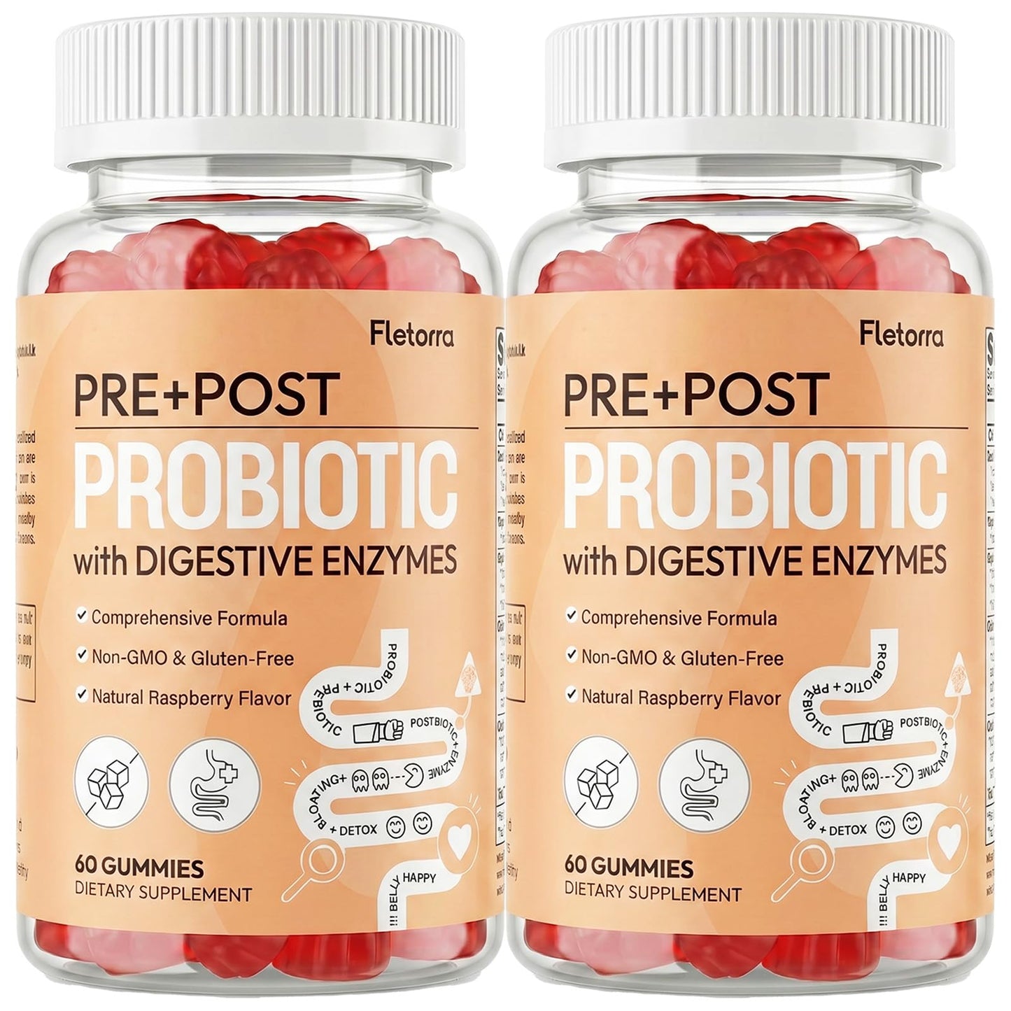 Fletorra Probiotic Gummies 120 Count