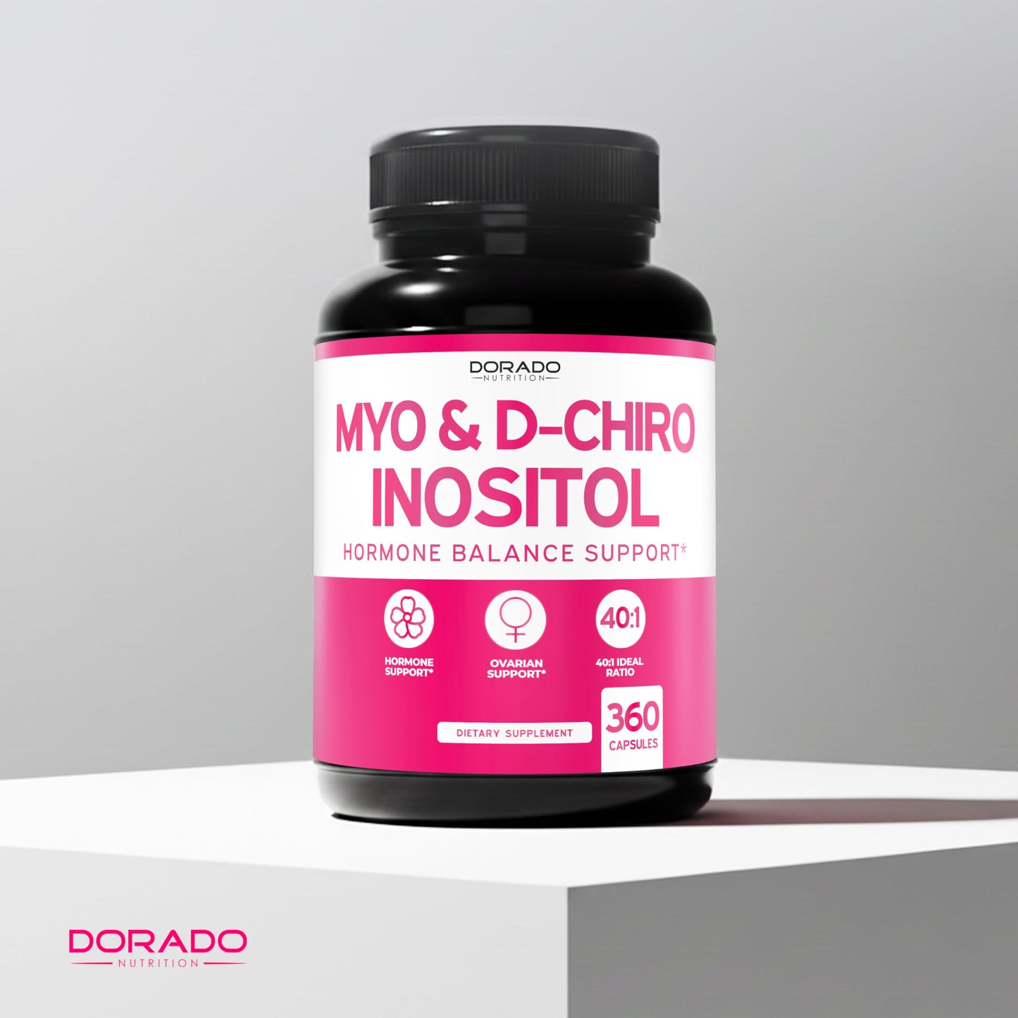 DORADO NUTRITION Myo-Inositol & D-Chiro Inositol Supplement for Women, 360 Capsules