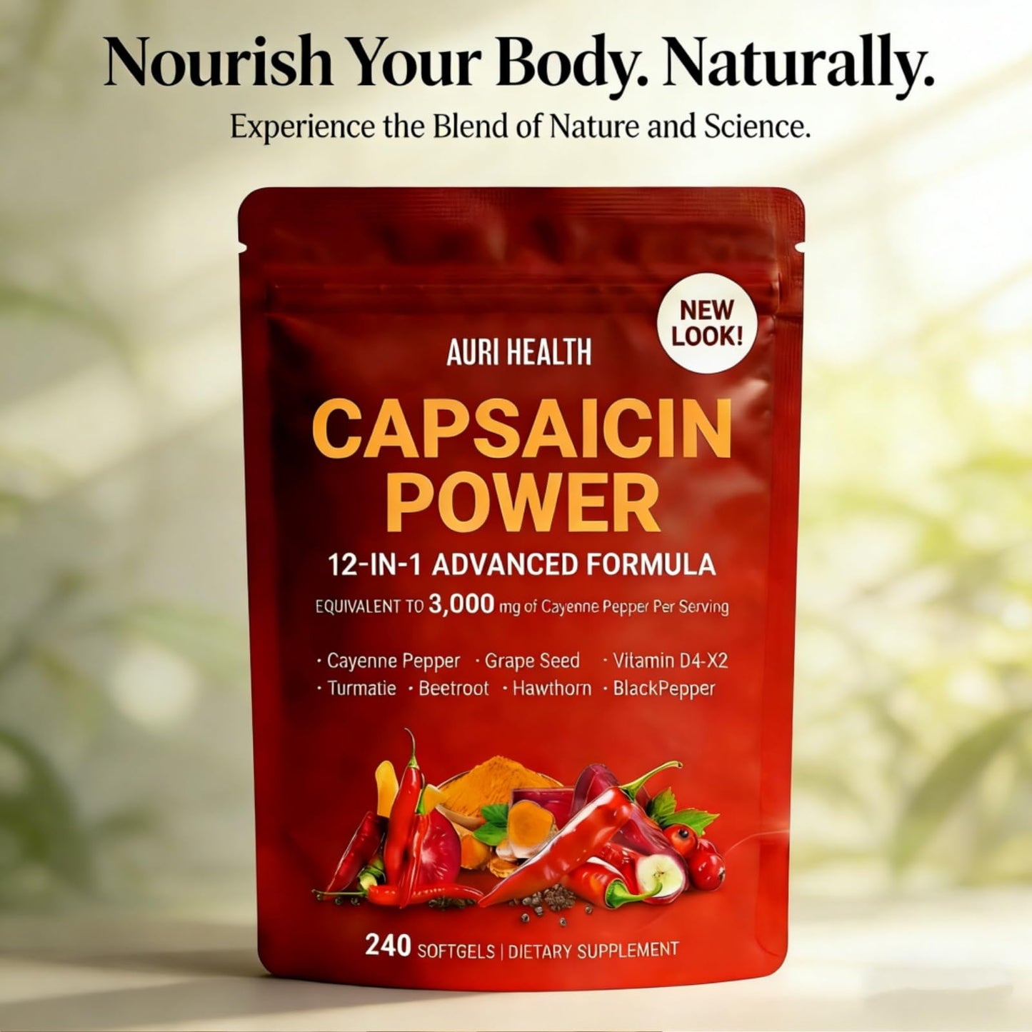 Auri Health Cayenne Pepper Softgels 300 Count