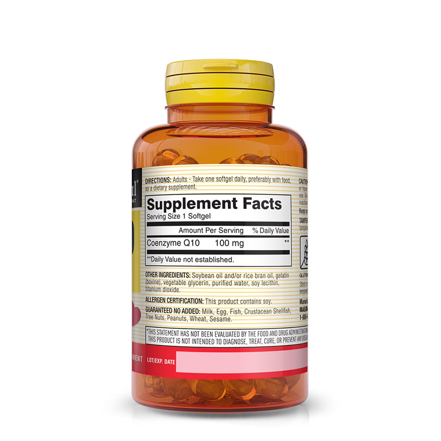 MASON NATURAL Co Q10 100 mg Softgel, 1