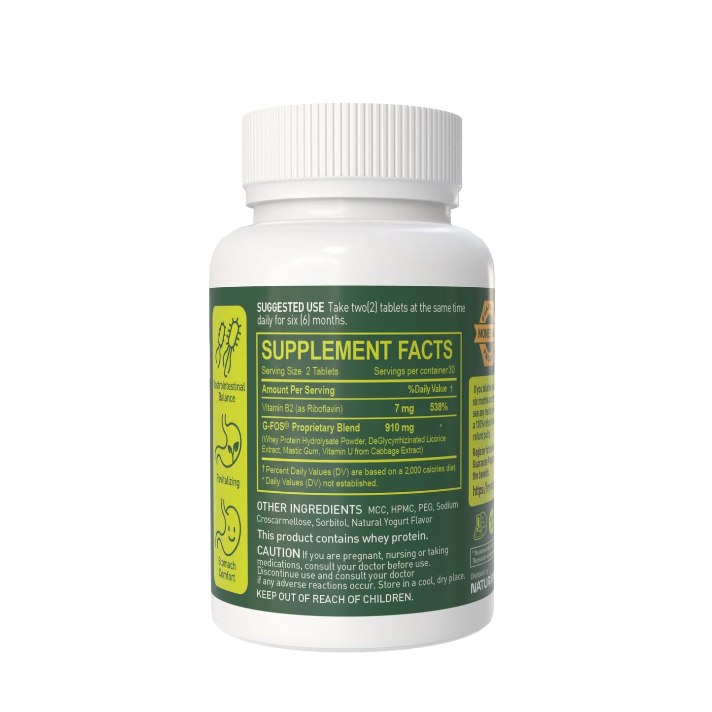 NATURION H. Pylori Support Tablet, 60 Count