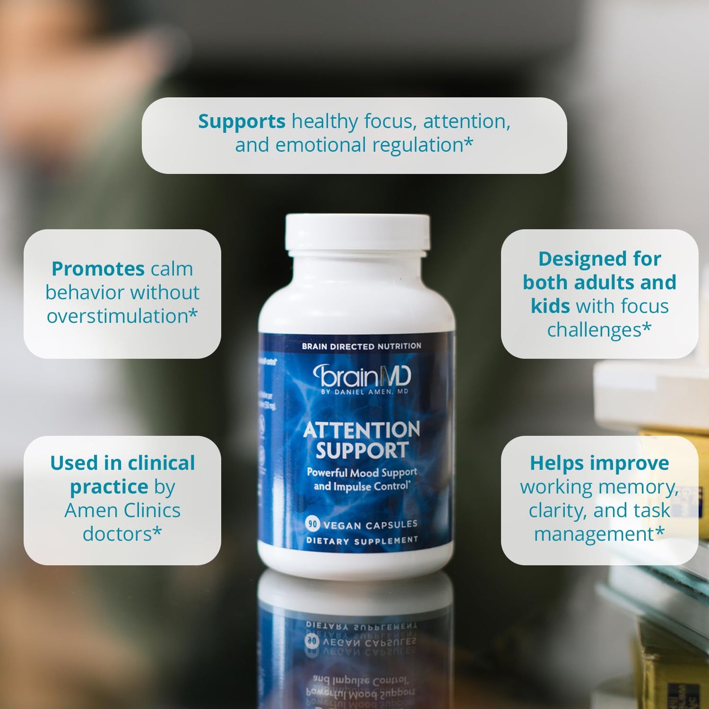 BRAINMD Dr Amen Attention Support 90 Capsules