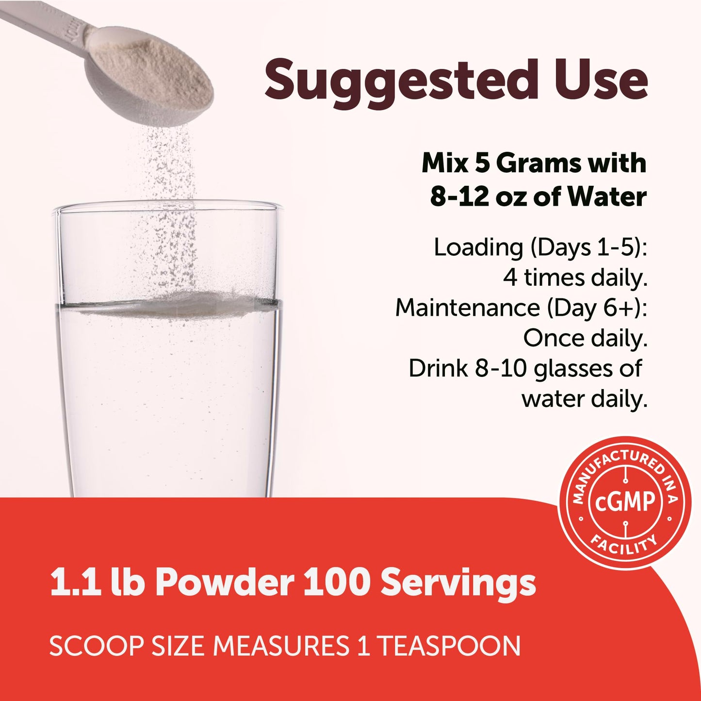 Micro Ingredients Creatine Monohydrate Powder 17.6 oz