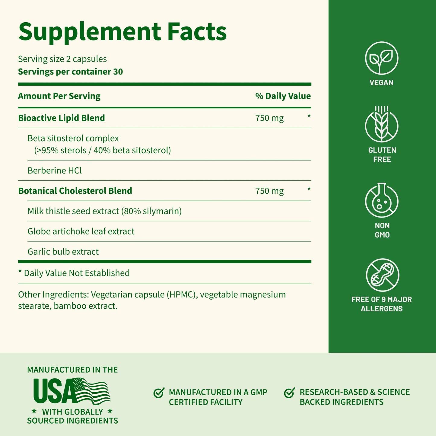 Snap Supplements Cholesterol Health + Blood Sugar Blend Bundle, 120 Vegetarian Capsules