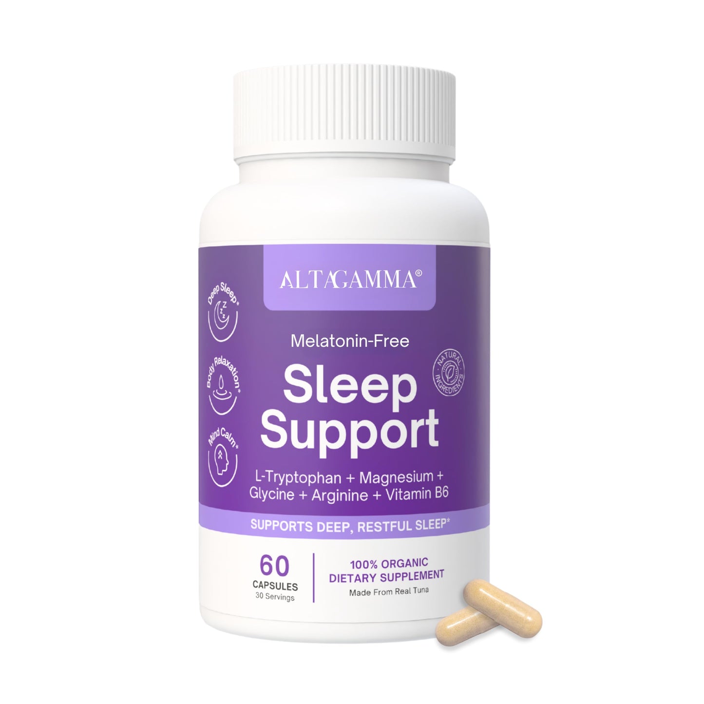 ALTAGAMMA Sleep Support Supplement, 60 Capsules
