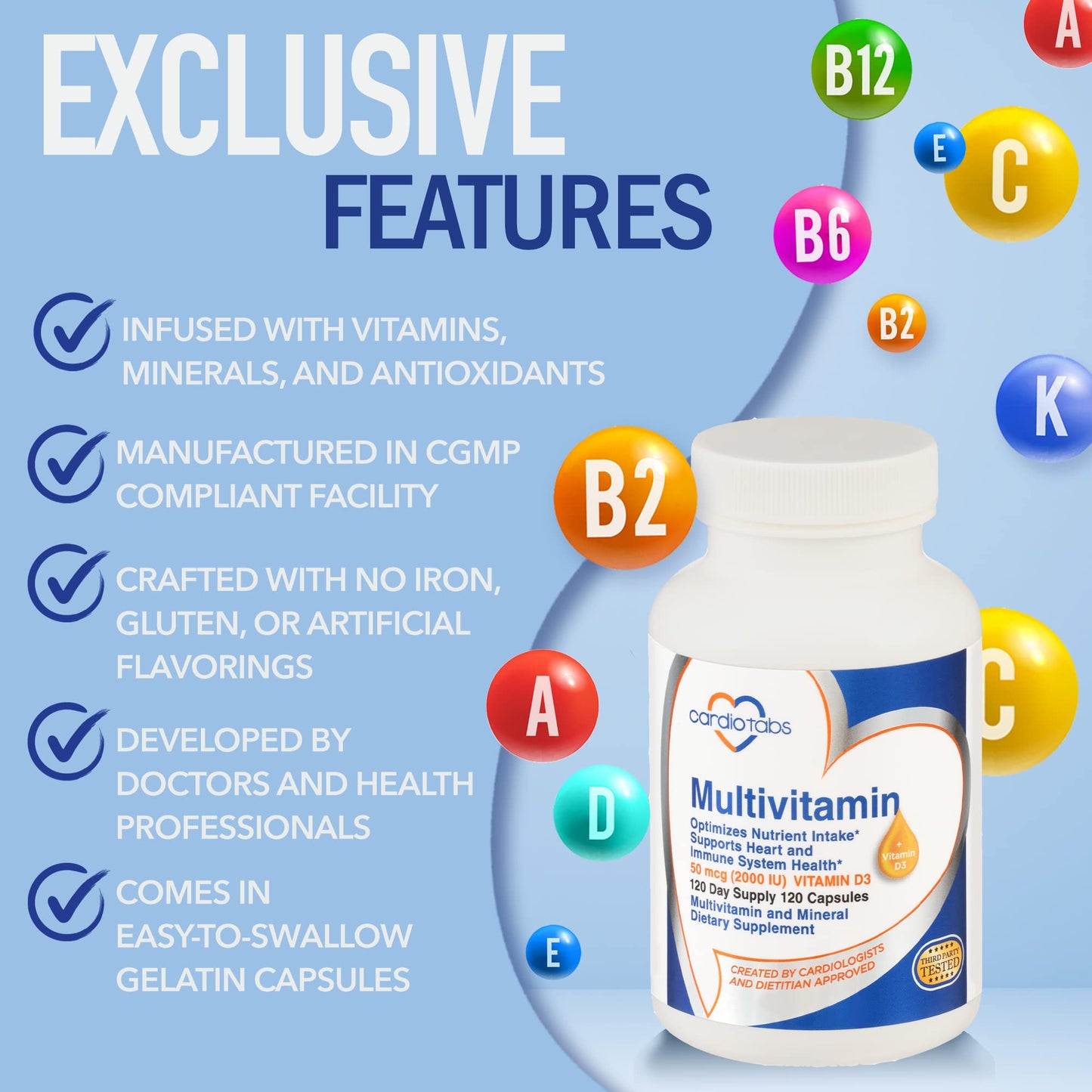 CardioTabs Multivitamin Capsule, 120 Capsules