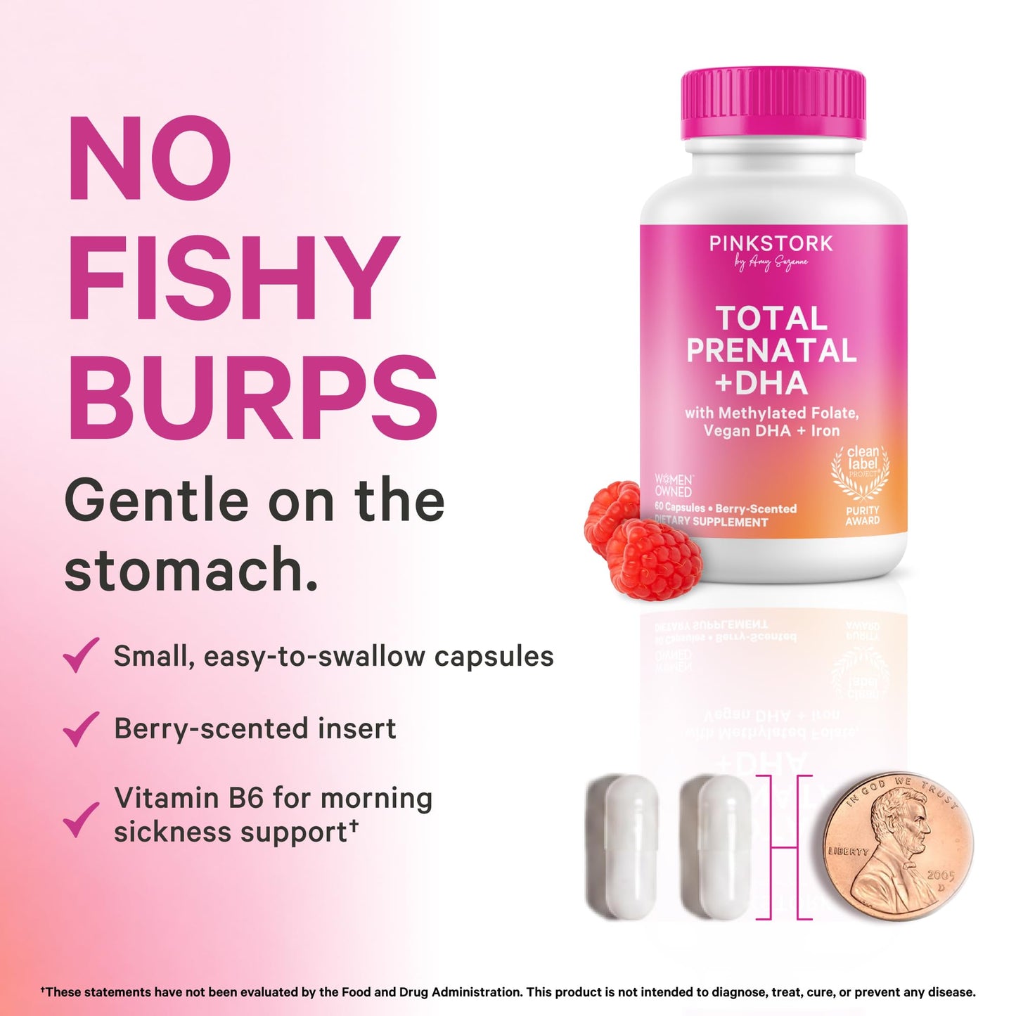 Pink Stork Total Prenatal Vitamins Capsules, 60 Capsules