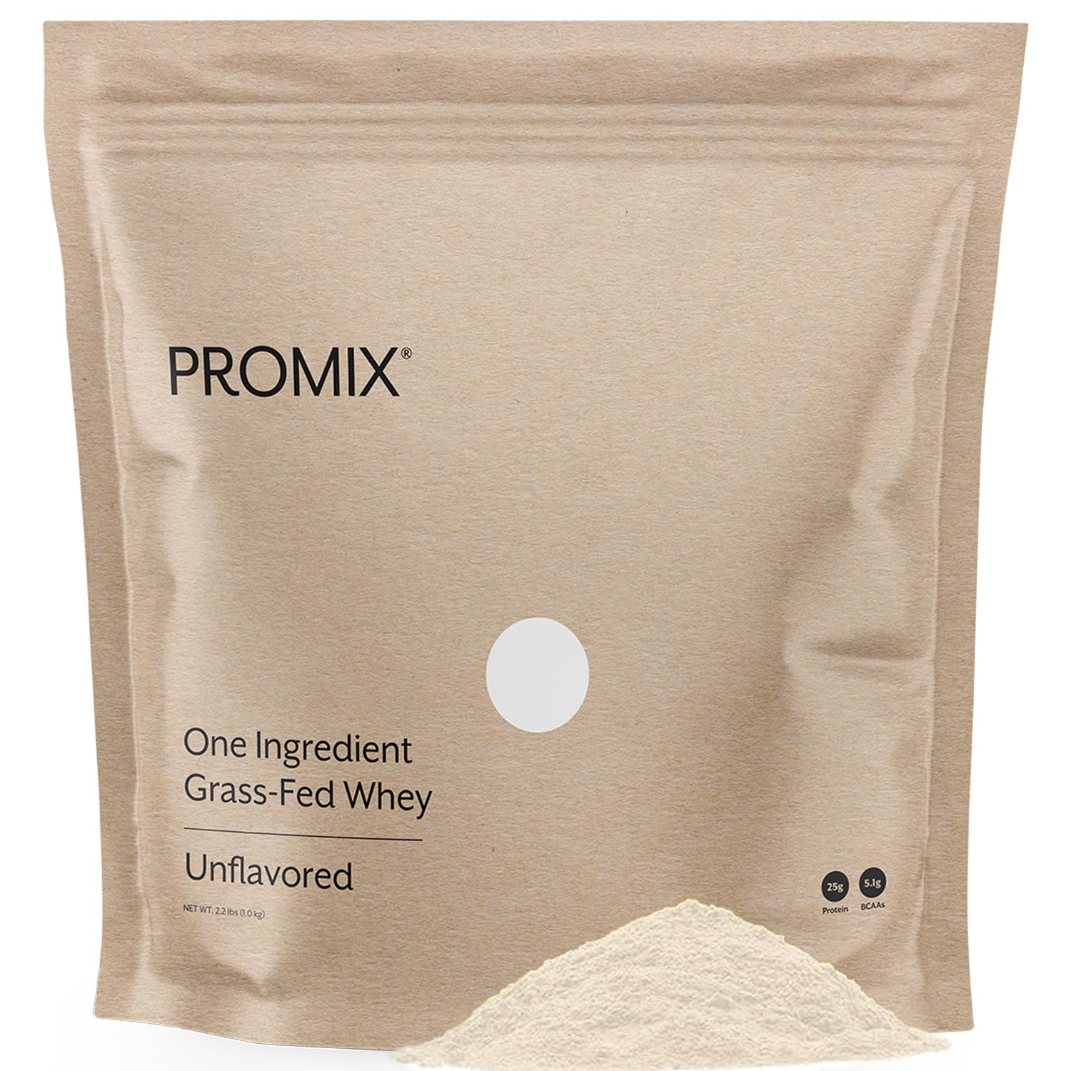ProMix Nutrition Whey Protein Powder, Grass Fed, Unsweetened, Hormone Free, Unflavored, 32 Servings
