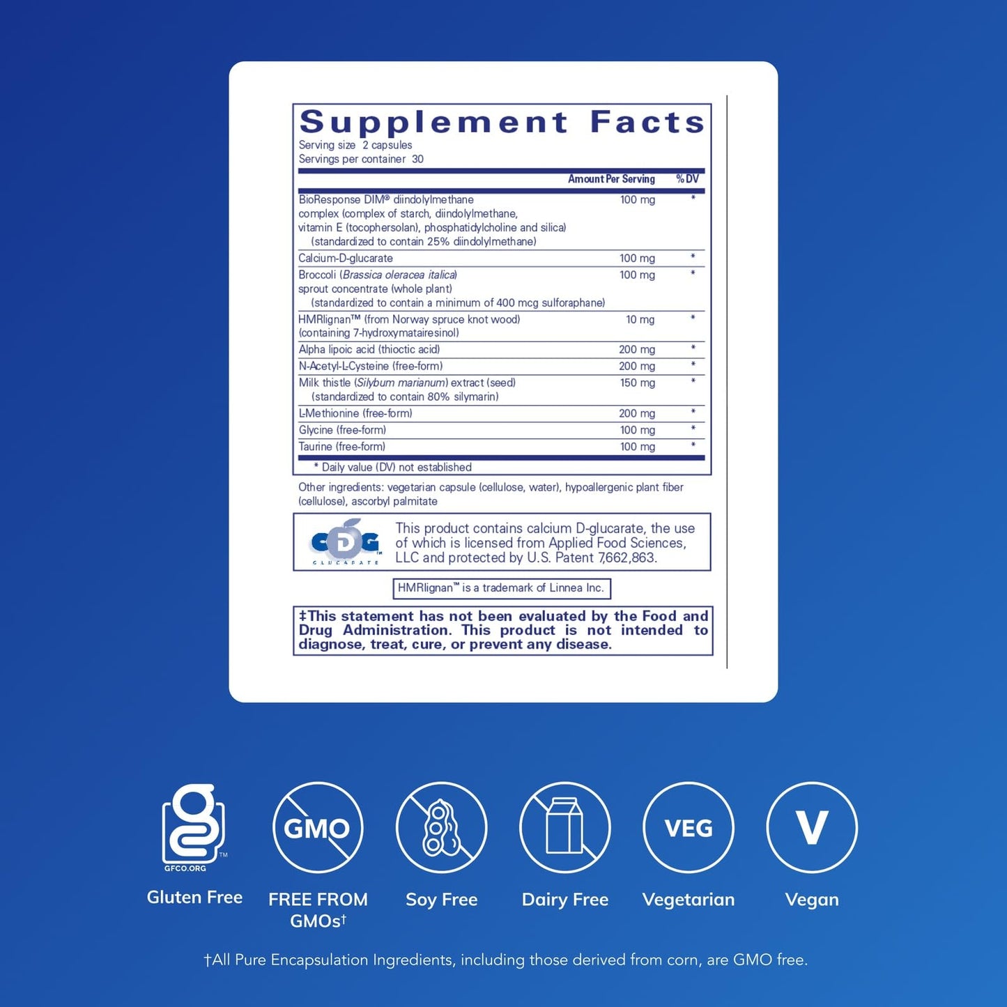 Pure Encapsulations DIM Detox Capsule 60 Capsules