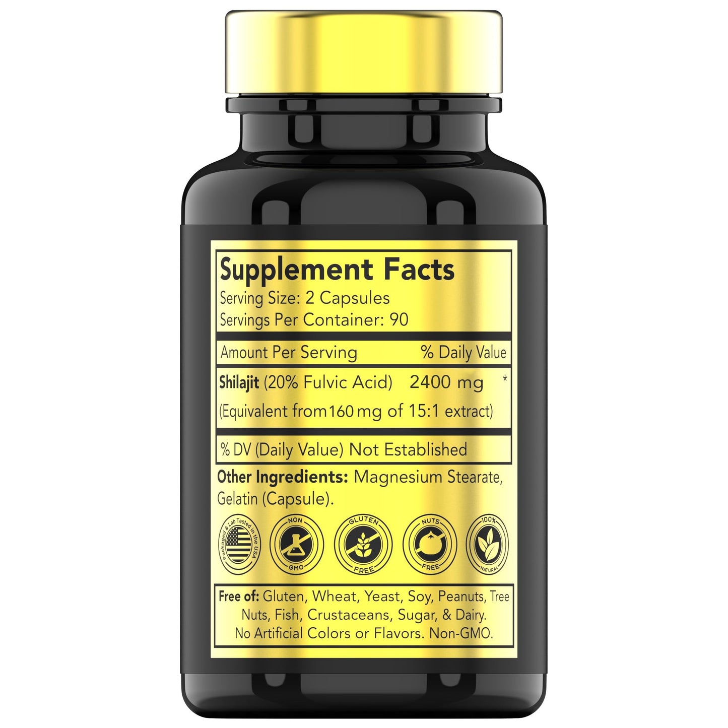 tnvitamins Shilajit Capsules 2400 MG Capsule 180 Count