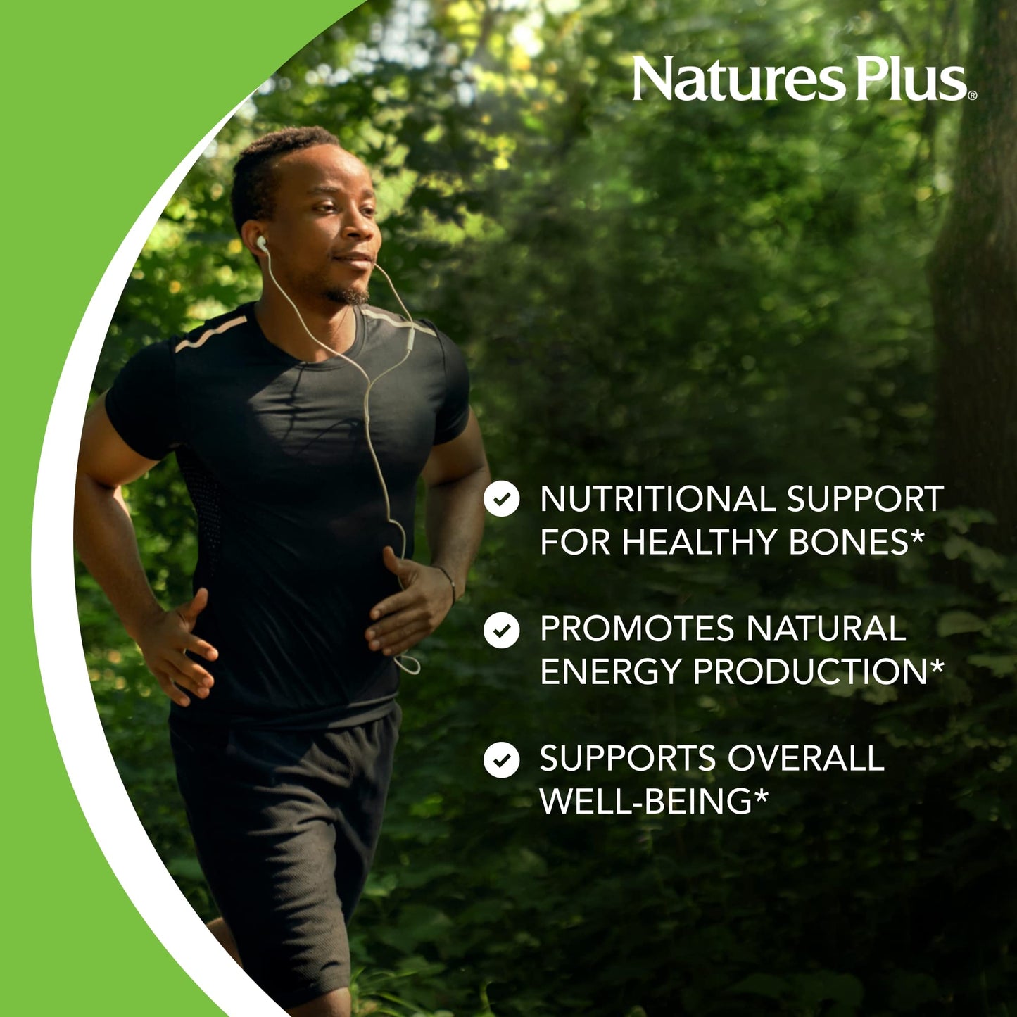 NaturesPlus Calcium/Magnesium/Vitamin D3 with Vitamin K2 Chewable Tablets, 60 Count