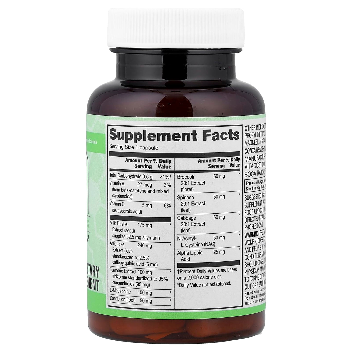 Vitacost Synergy Super Milk Thistle Complex, 60 Capsules