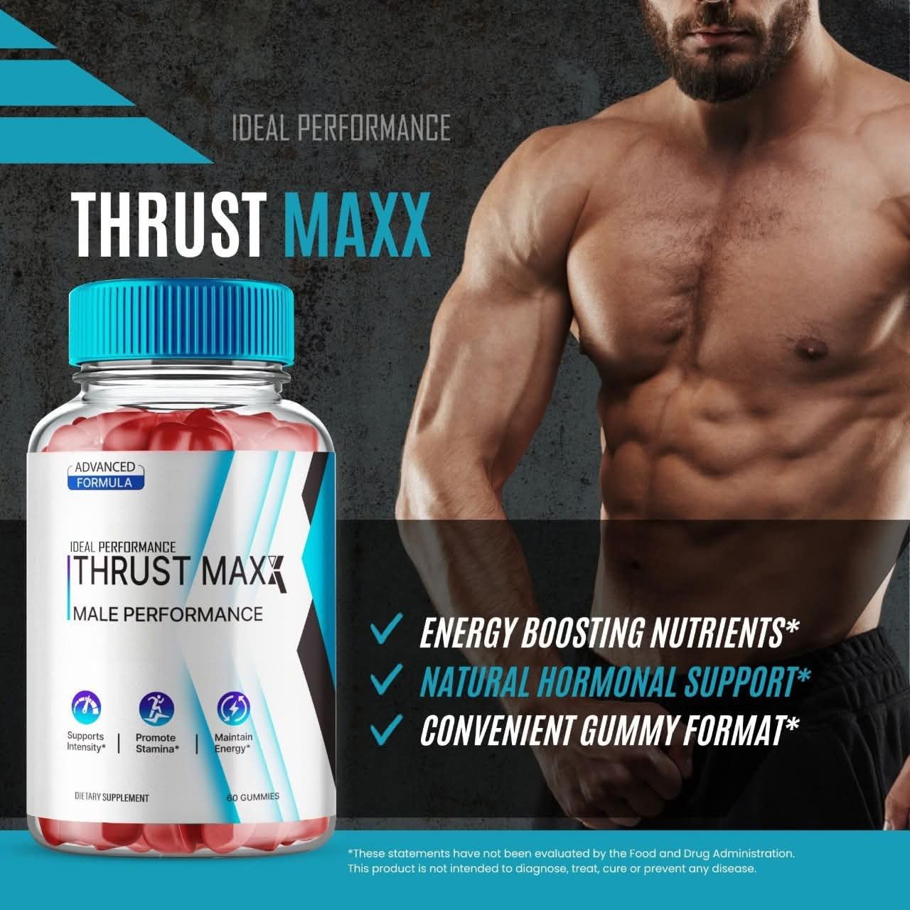 IDEAL PERFORMANCE ThrustMaxx Advanced Formula Gummy 60 Count