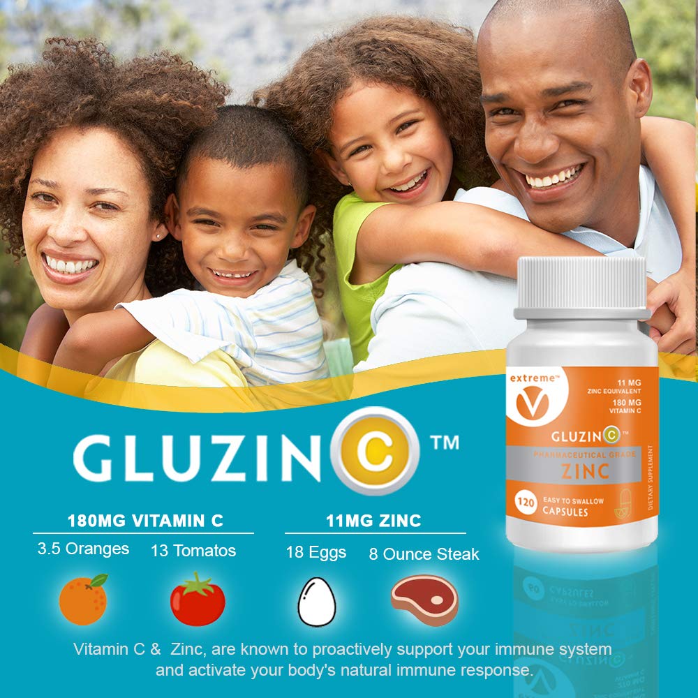 extreme V Zinc MG11 + VC Immune-Friendly Daily Supplement 240 Capsules